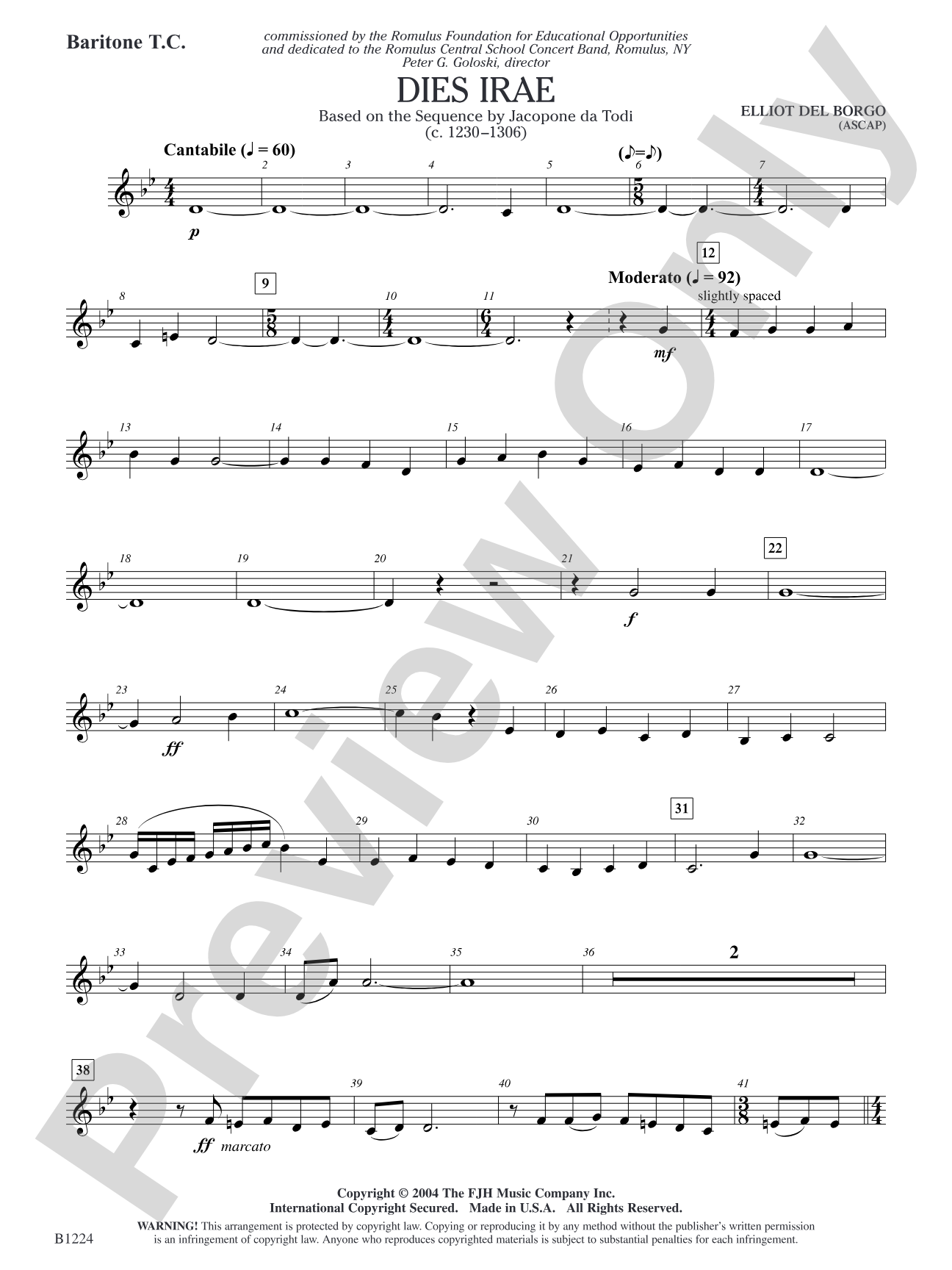 Dies Irae: Baritone T.C.