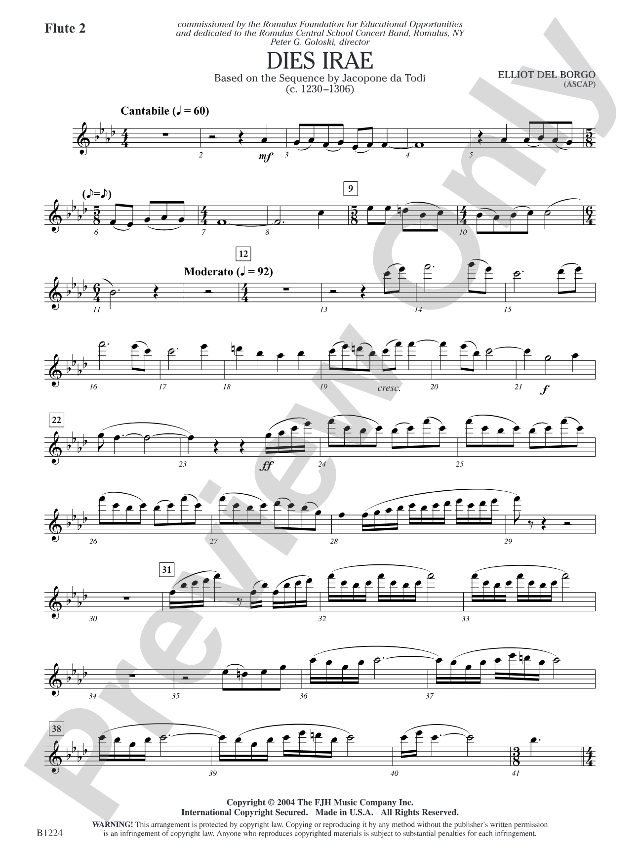 Dies Irae: Flute 2