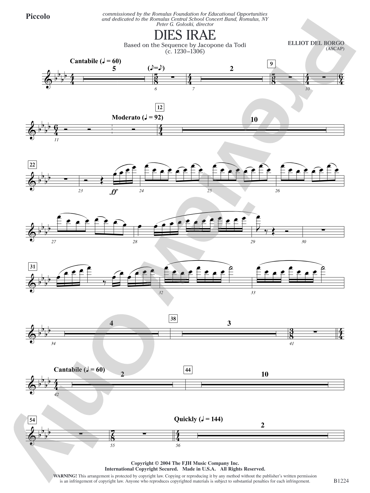 Dies Irae: Piccolo