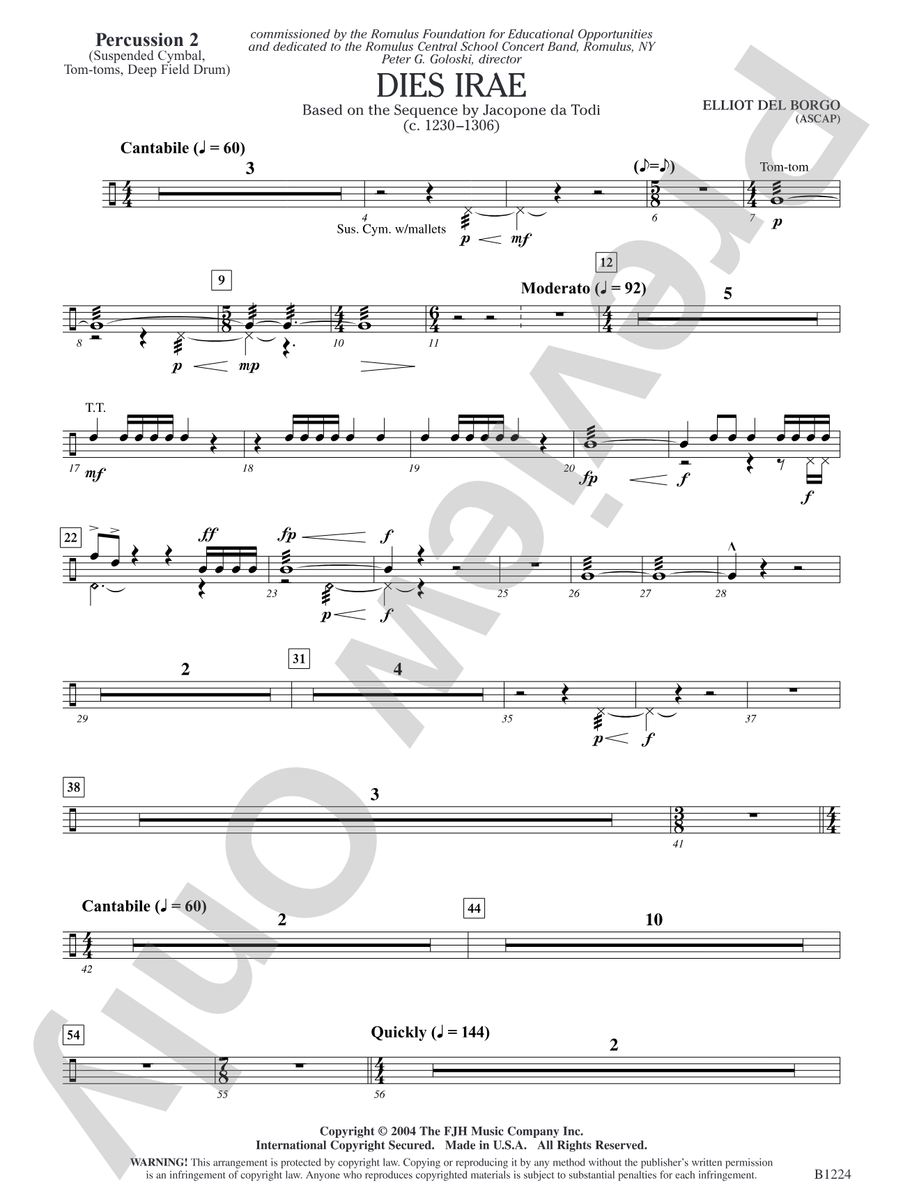 Dies Irae: Percussion 2