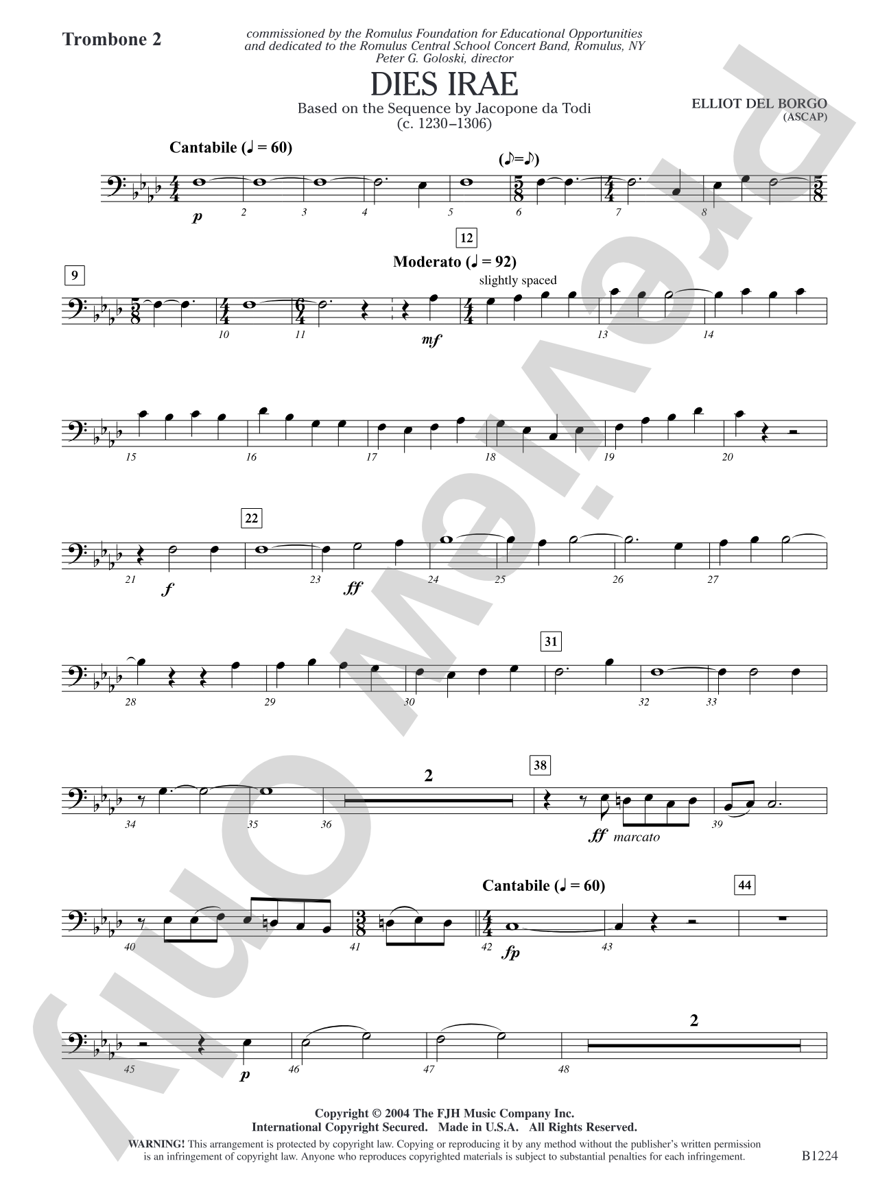 Dies Irae: Trombone 2