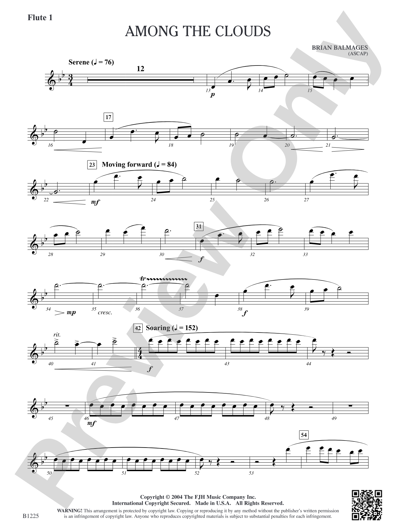 Among the Clouds: Flute 1