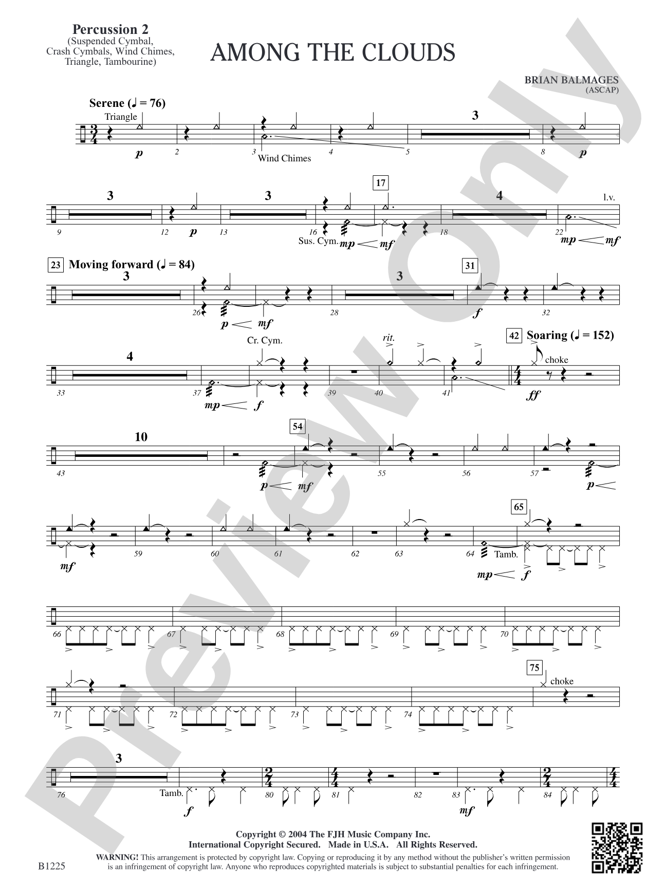 Among the Clouds: Percussion 2