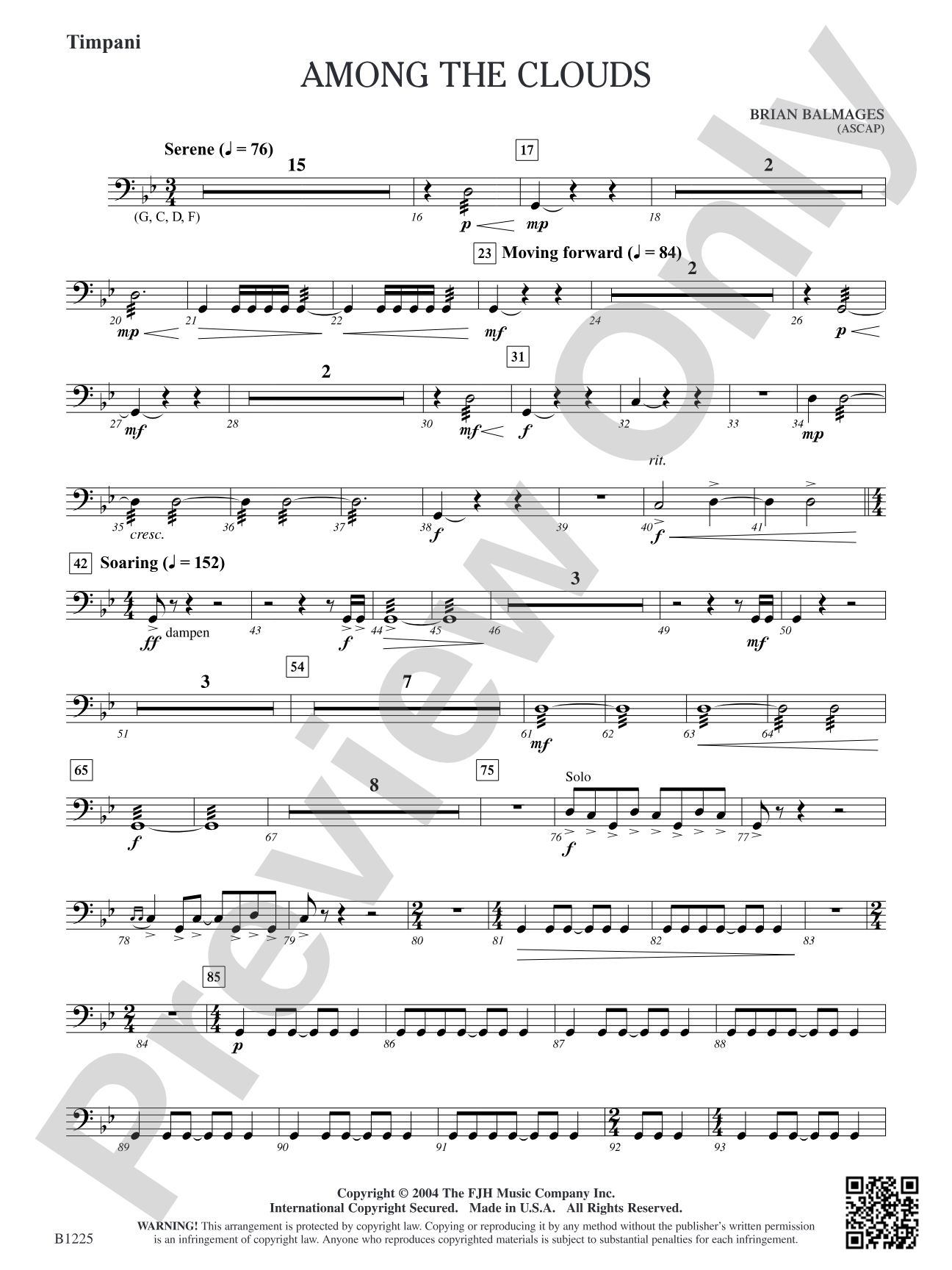 Among the Clouds: Timpani