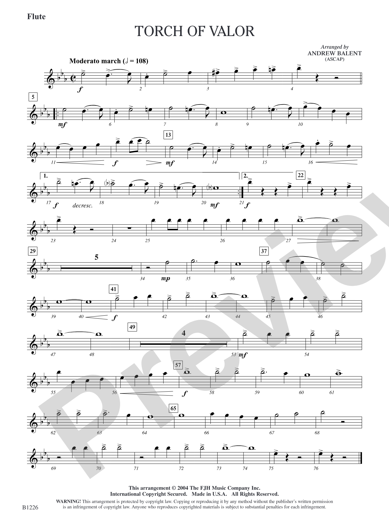 Torch of Valor: Flute