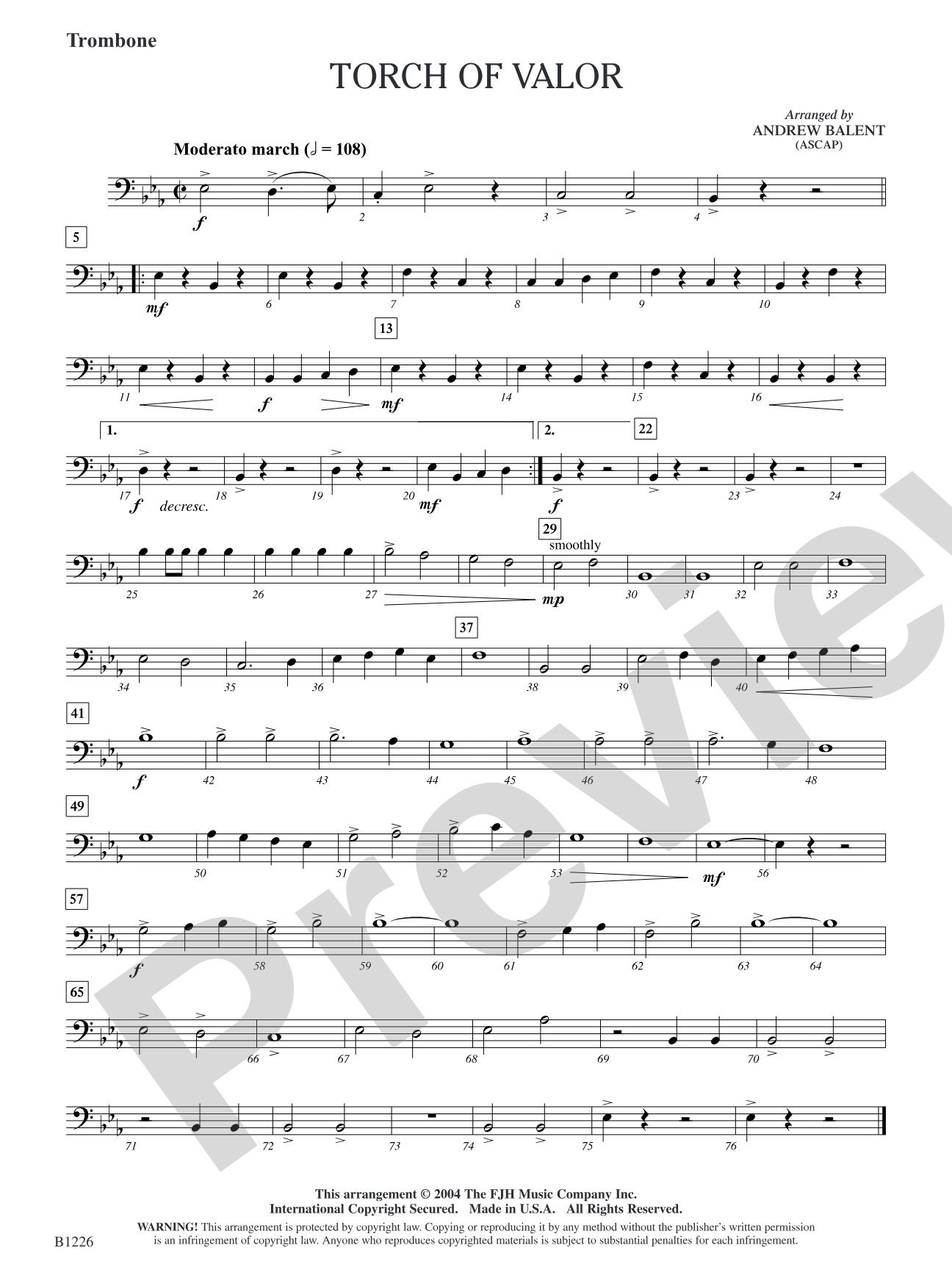 Torch of Valor: Trombone