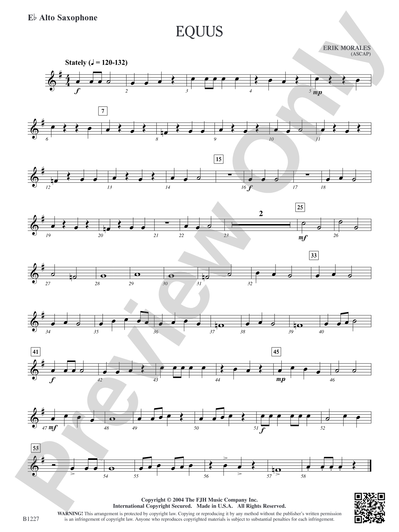 Equus: E-flat Alto Saxophone
