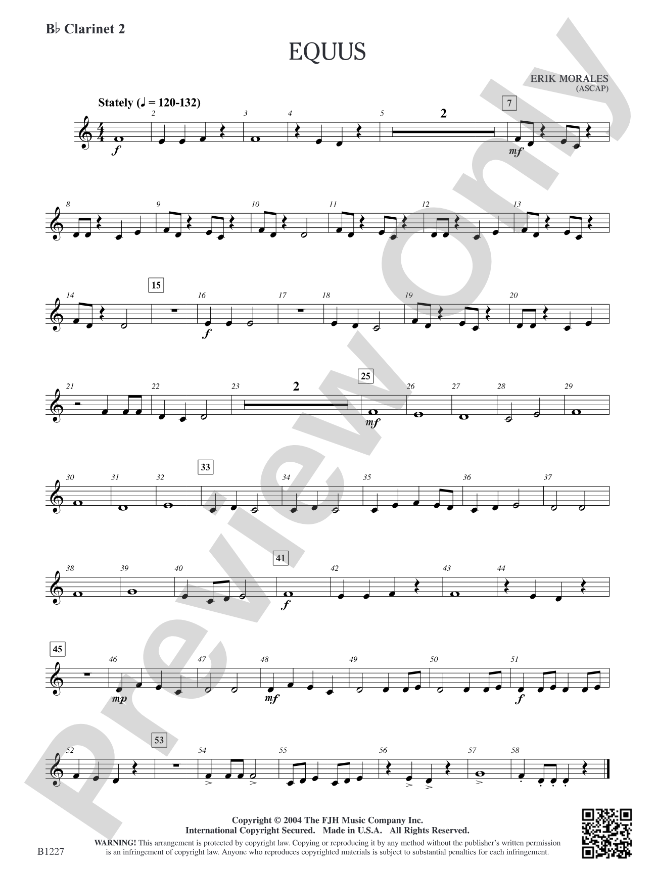 Equus: B-flat Clarinet 2