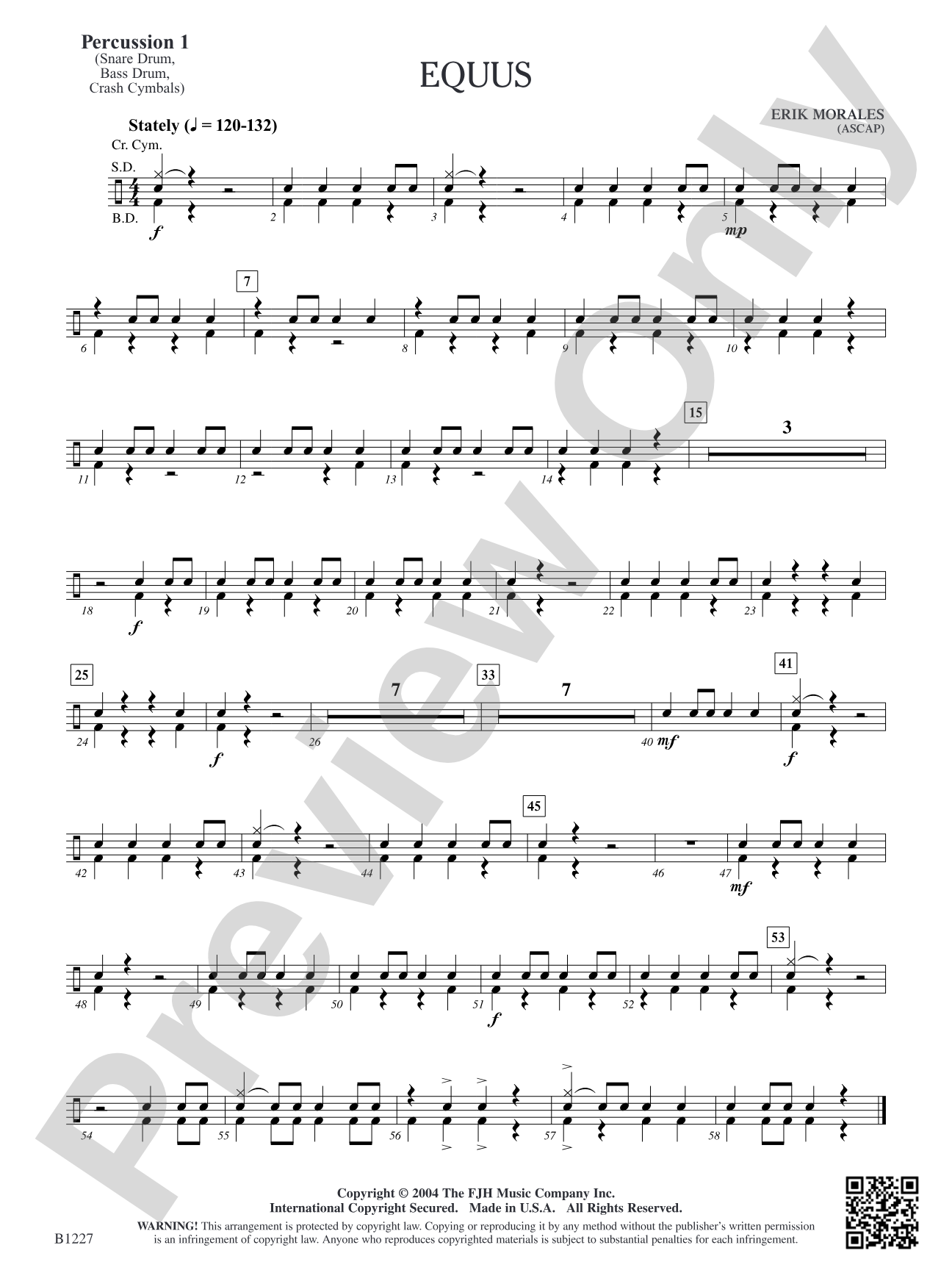 Equus: Percussion 1