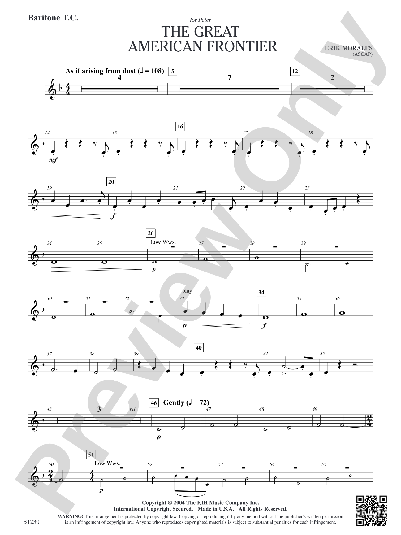 The Great American Frontier: Baritone T.C.