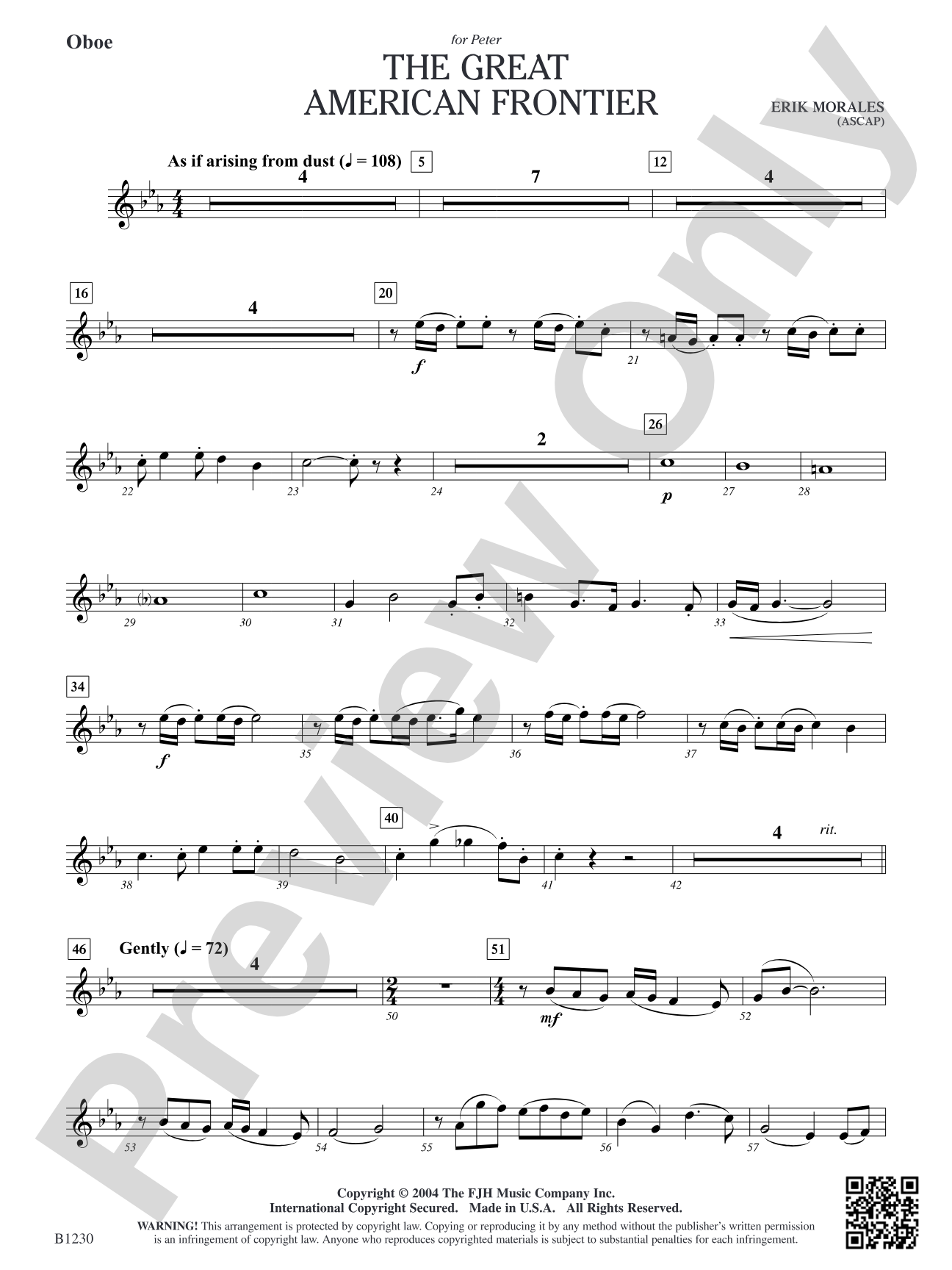 The Great American Frontier: Oboe