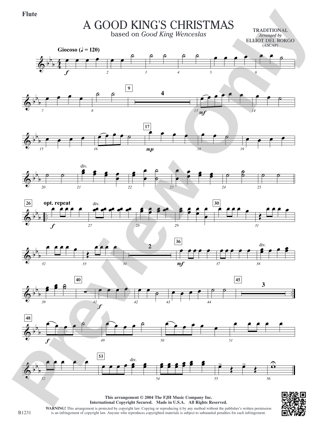 A Good King's Christmas: Flute