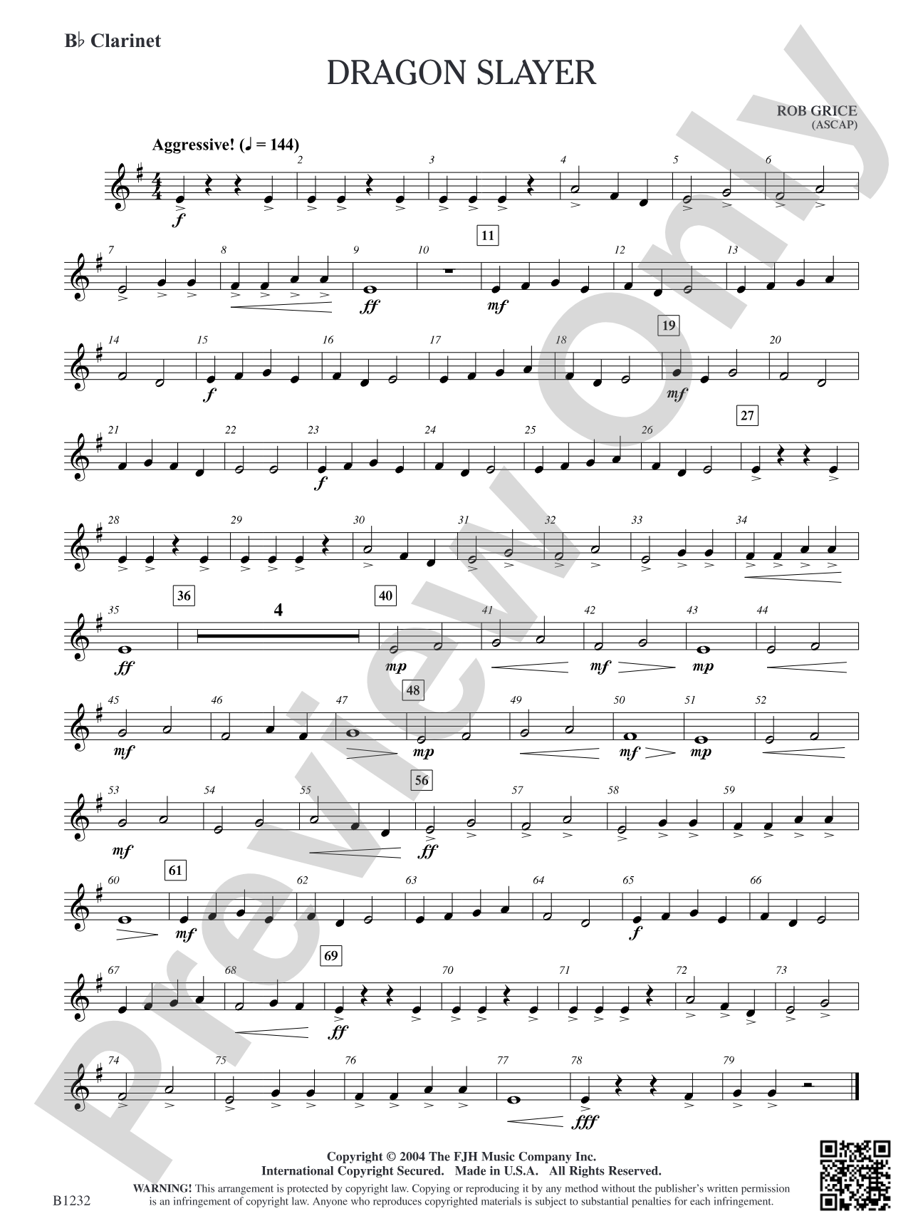 Dragon Slayer: B-flat Clarinet