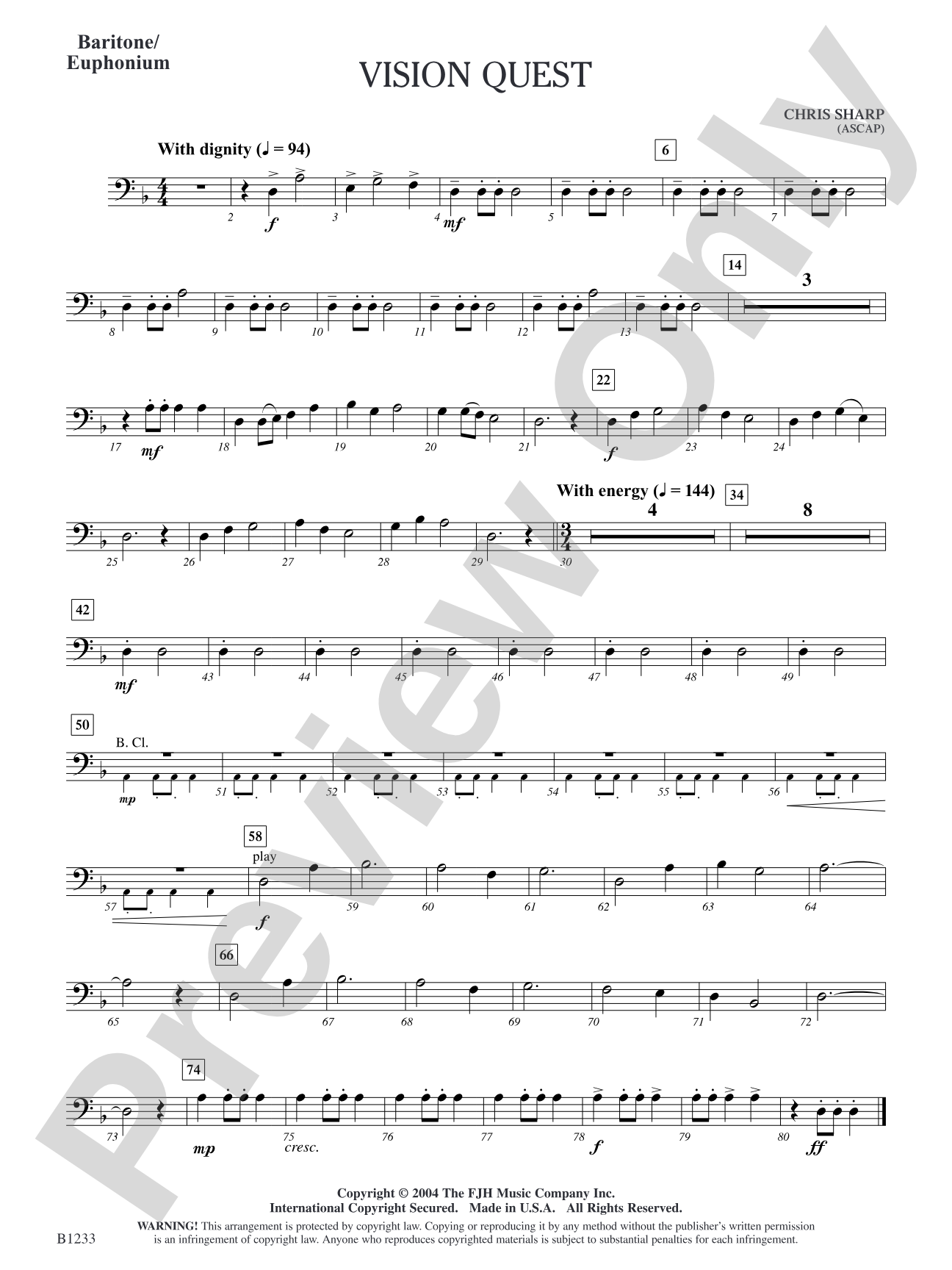 Vision Quest: Baritone/Euphonium