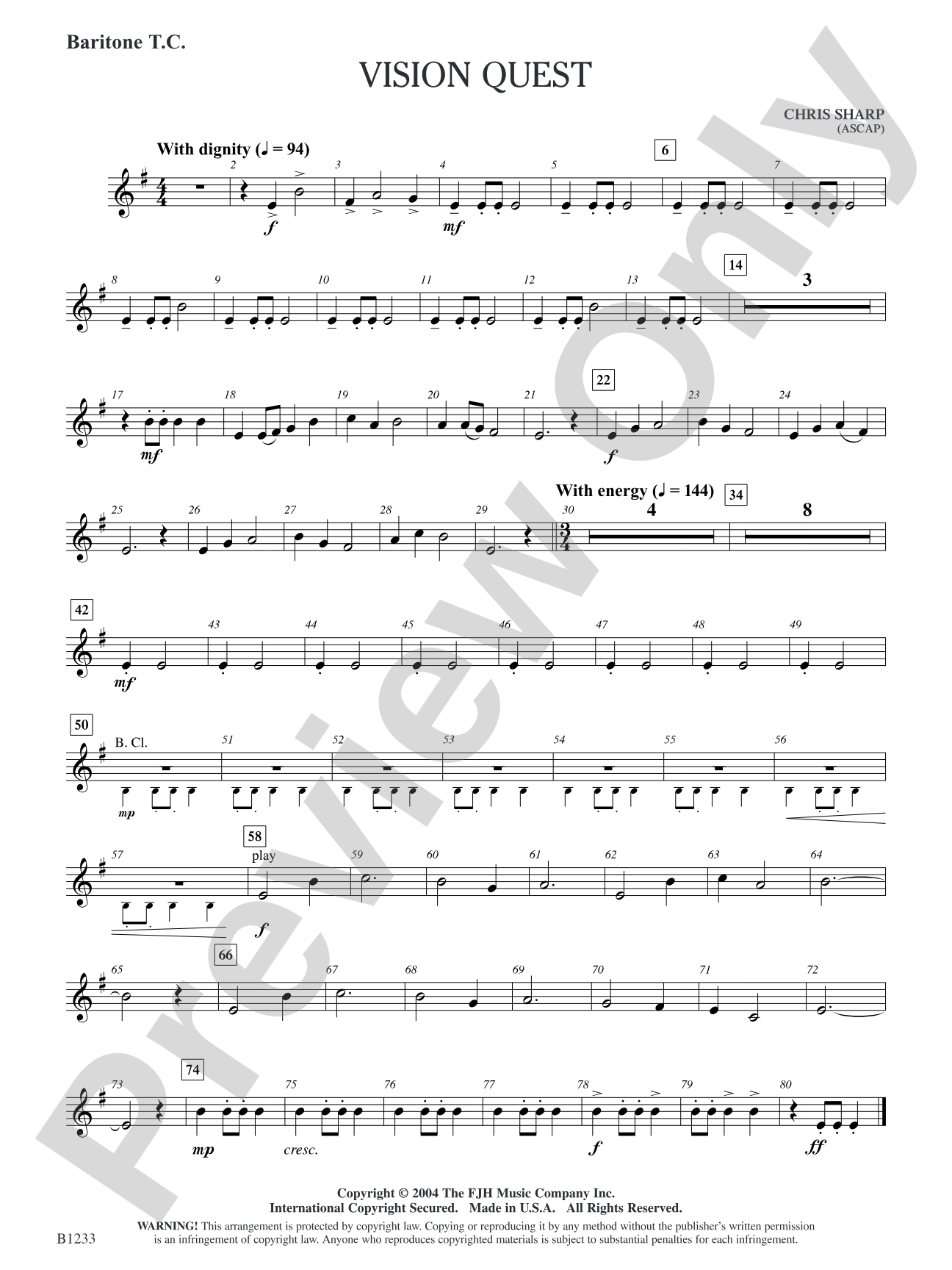 Vision Quest: Baritone T.C.