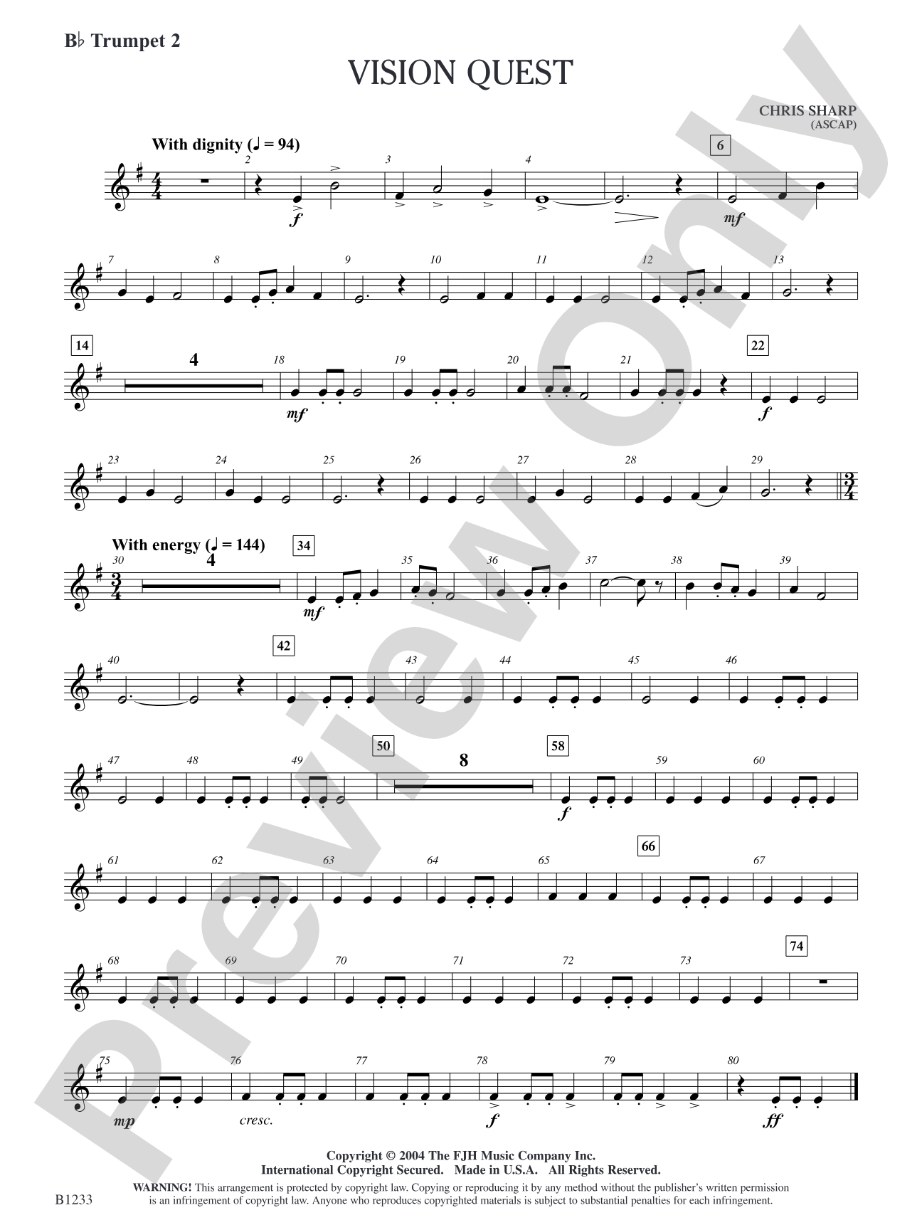 Vision Quest: B-flat Trumpet 2
