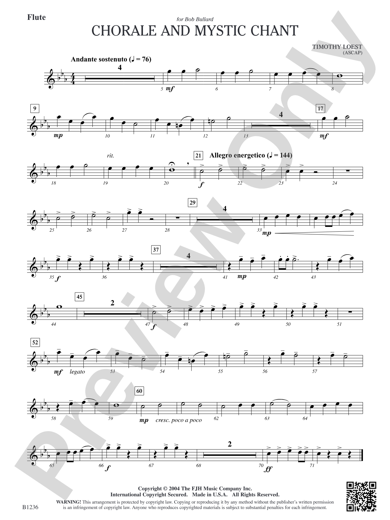 Chorale and Mystic Chant: Flute