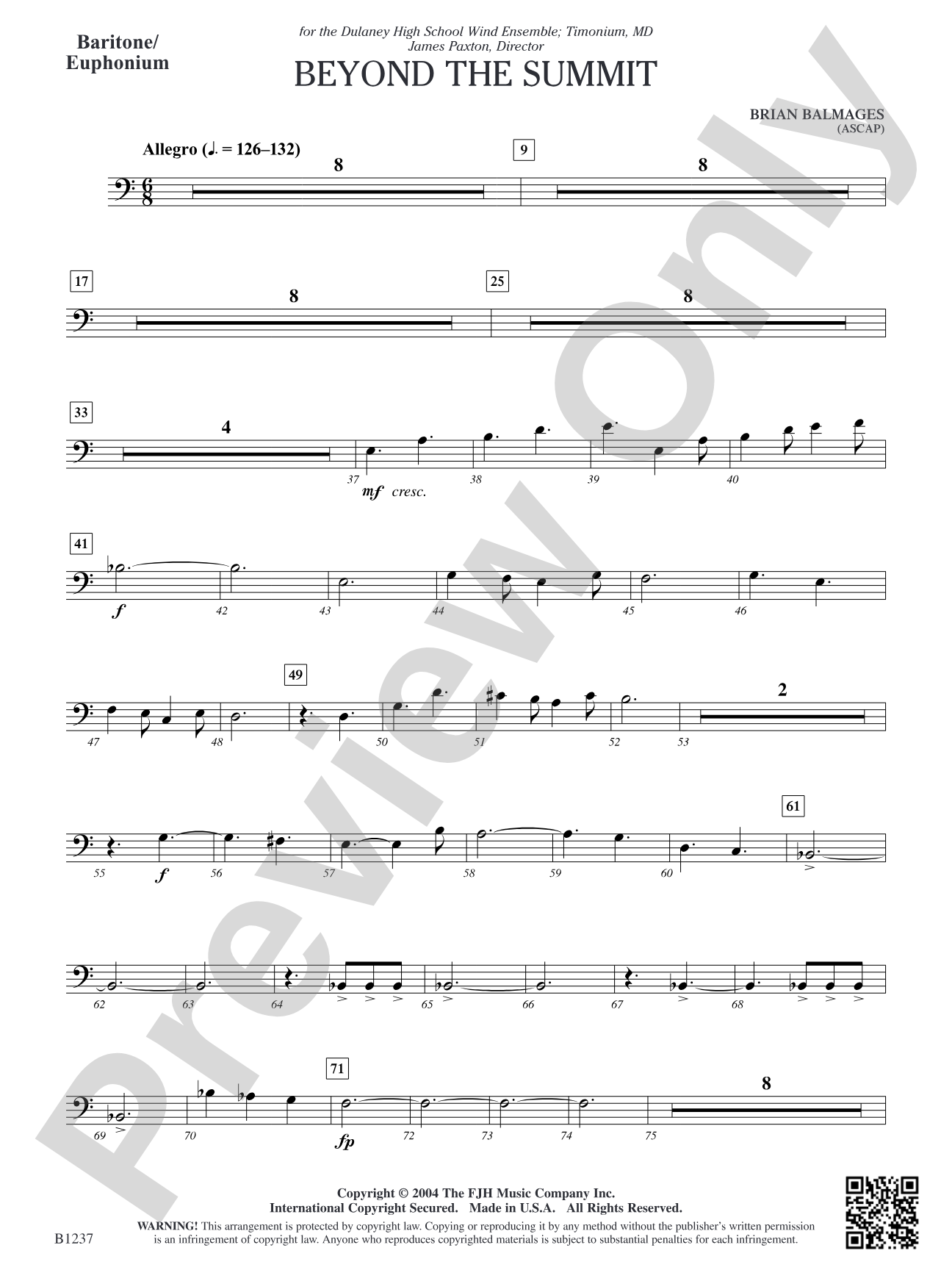 Beyond the Summit: Baritone/Euphonium