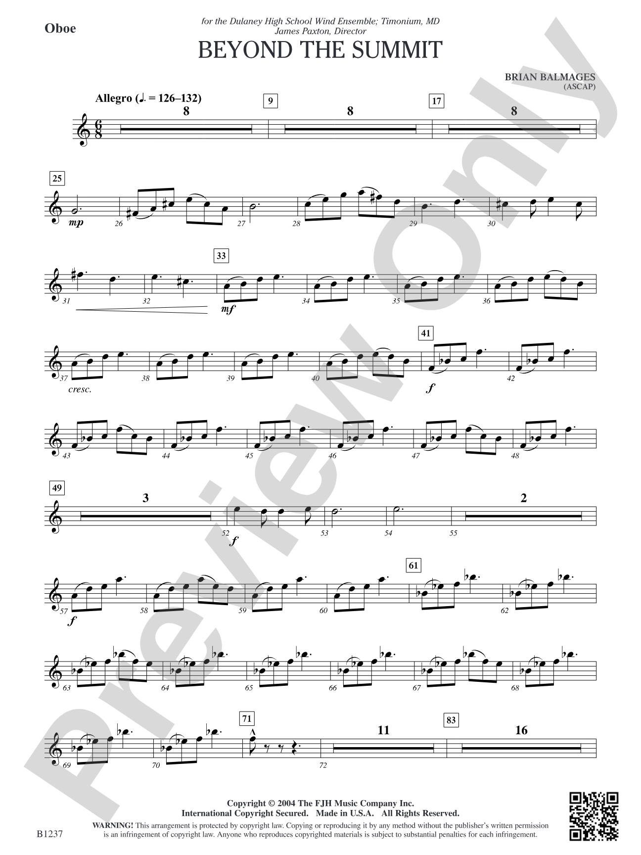 Beyond the Summit: Oboe