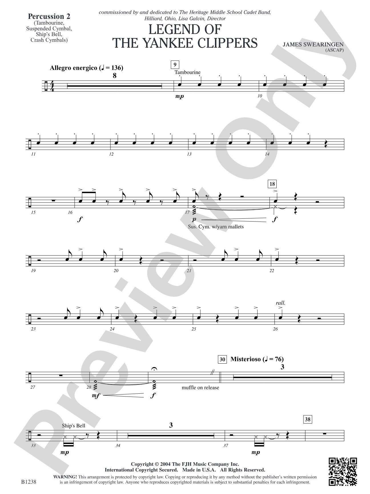 Legend of the Yankee Clippers: Percussion 2