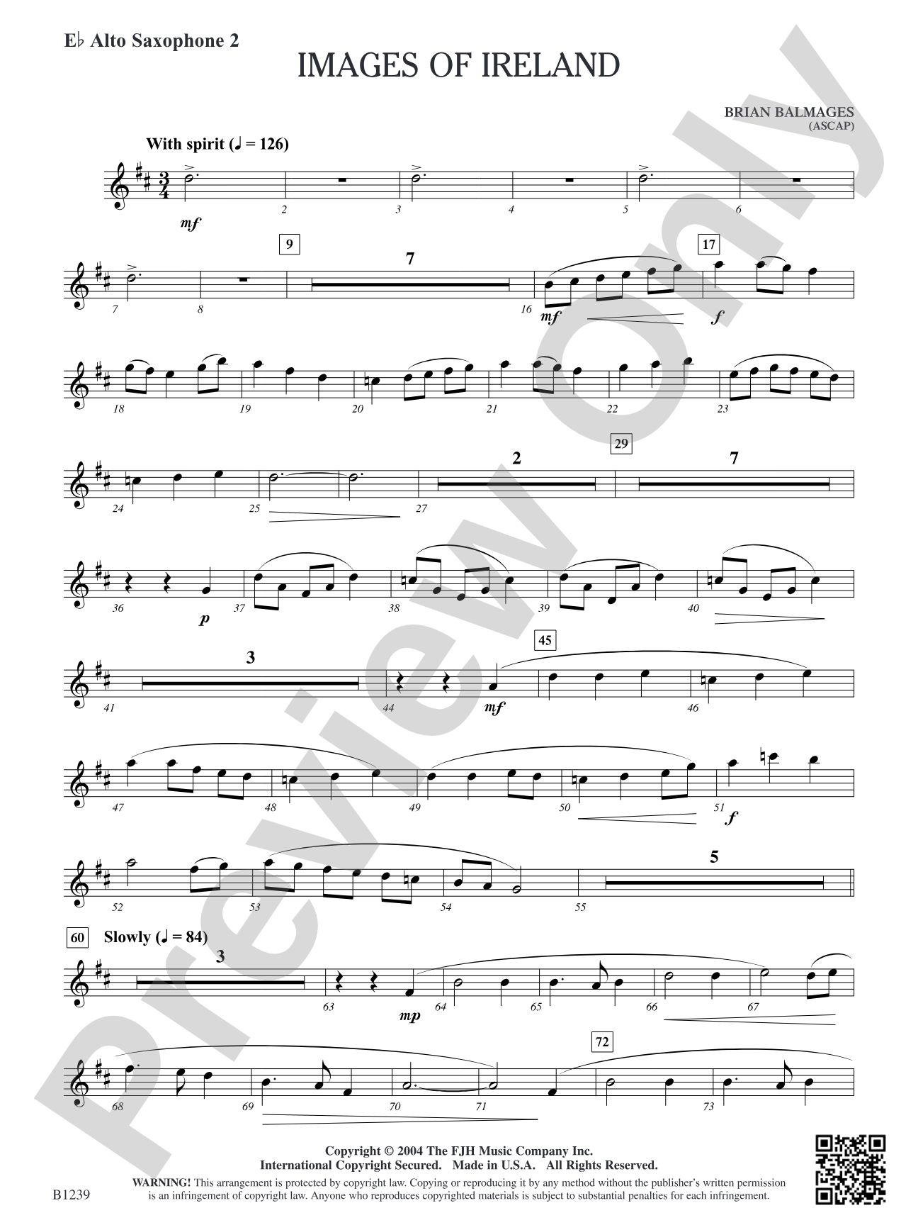 Images of Ireland: E-flat Alto Saxophone 2