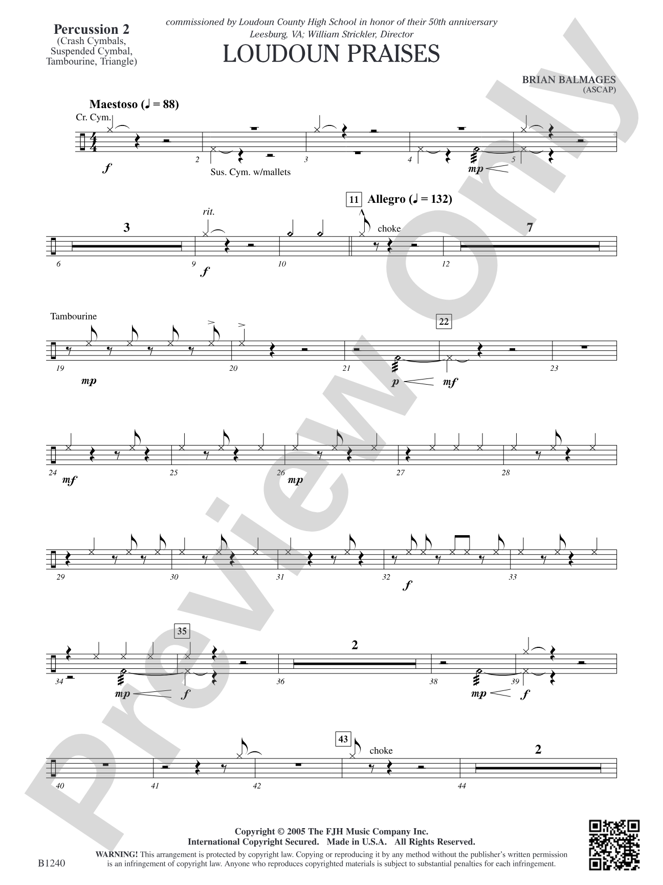 Loudoun Praises: Percussion 2