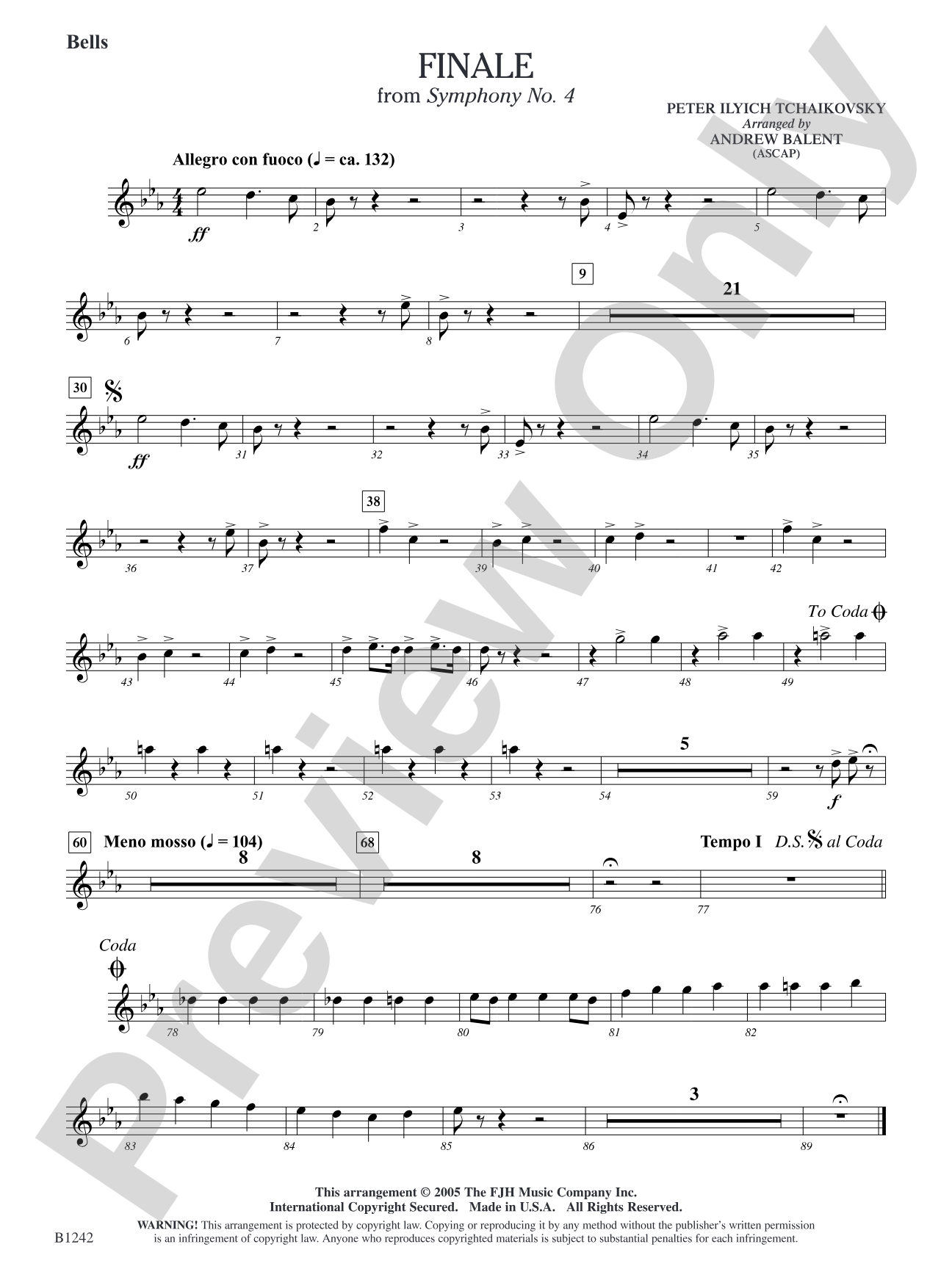 Finale from Symphony No. 4: Bells