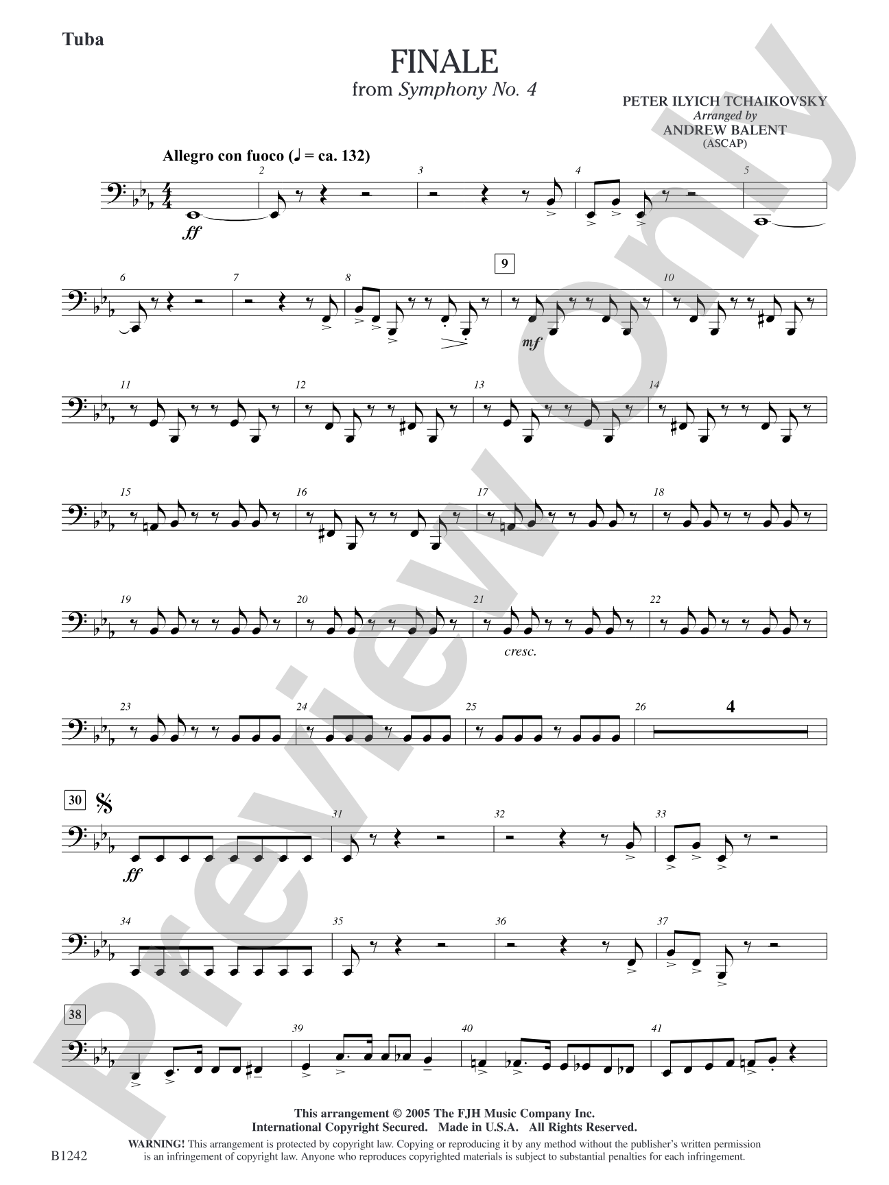 Finale from Symphony No. 4: Tuba