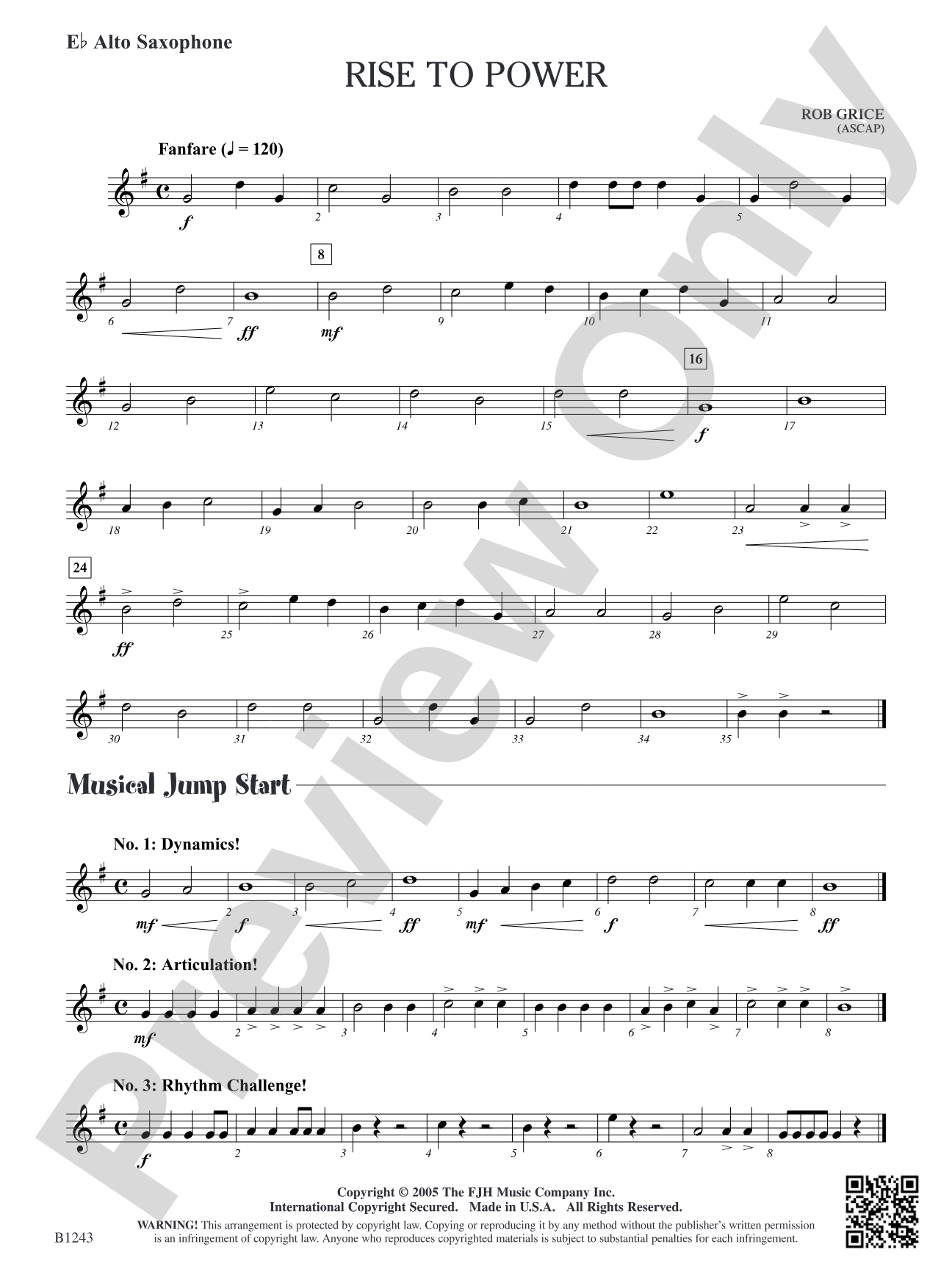 Rise to Power: E-flat Alto Saxophone