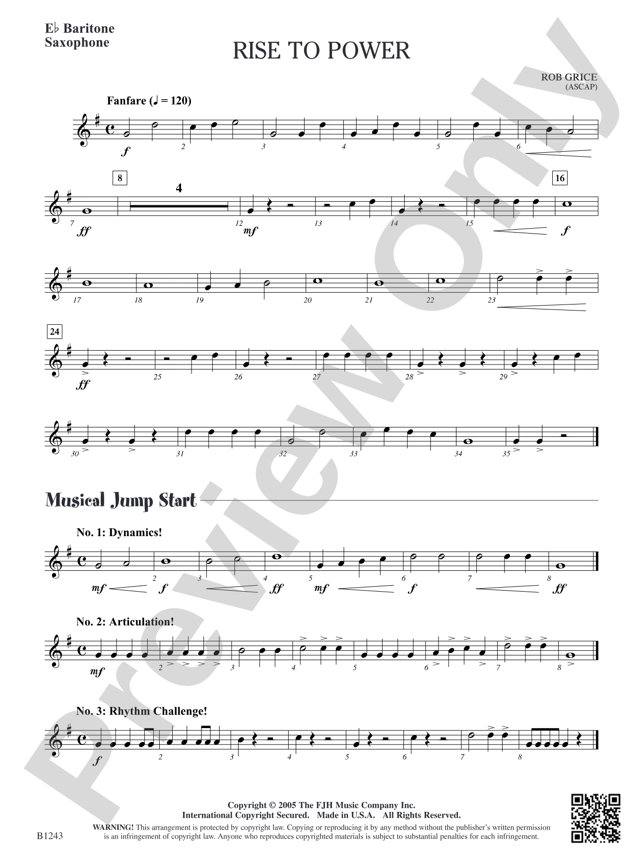 Rise to Power: E-flat Baritone Saxophone