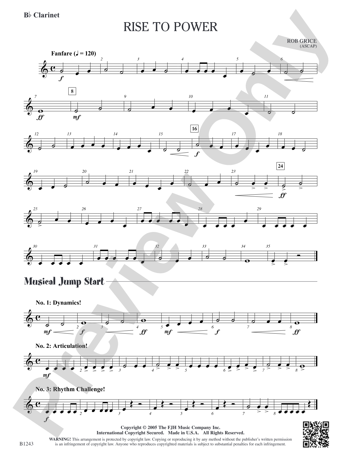 Rise to Power: B-flat Clarinet