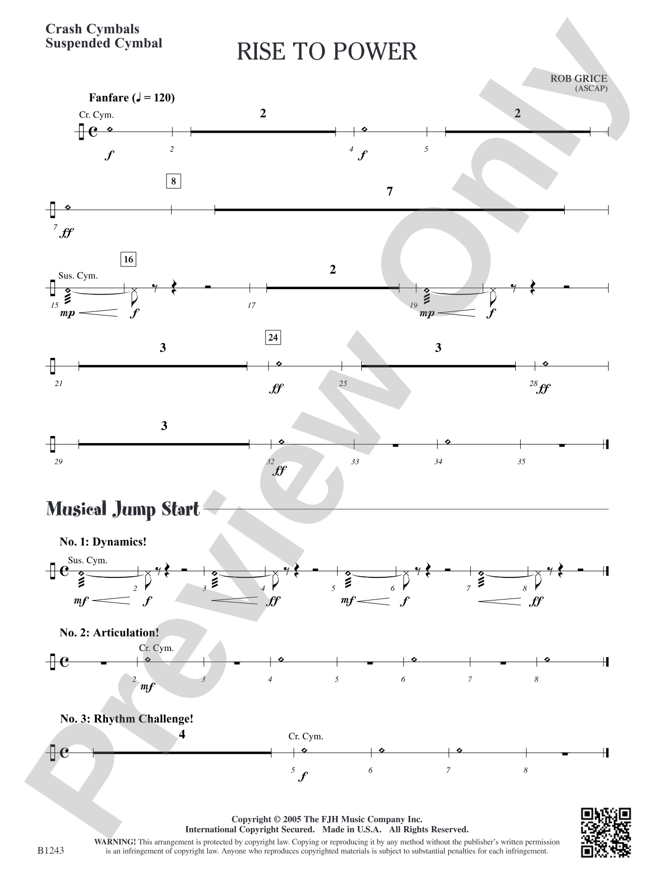Rise to Power: Crash Cymbals/Suspended Cymbal