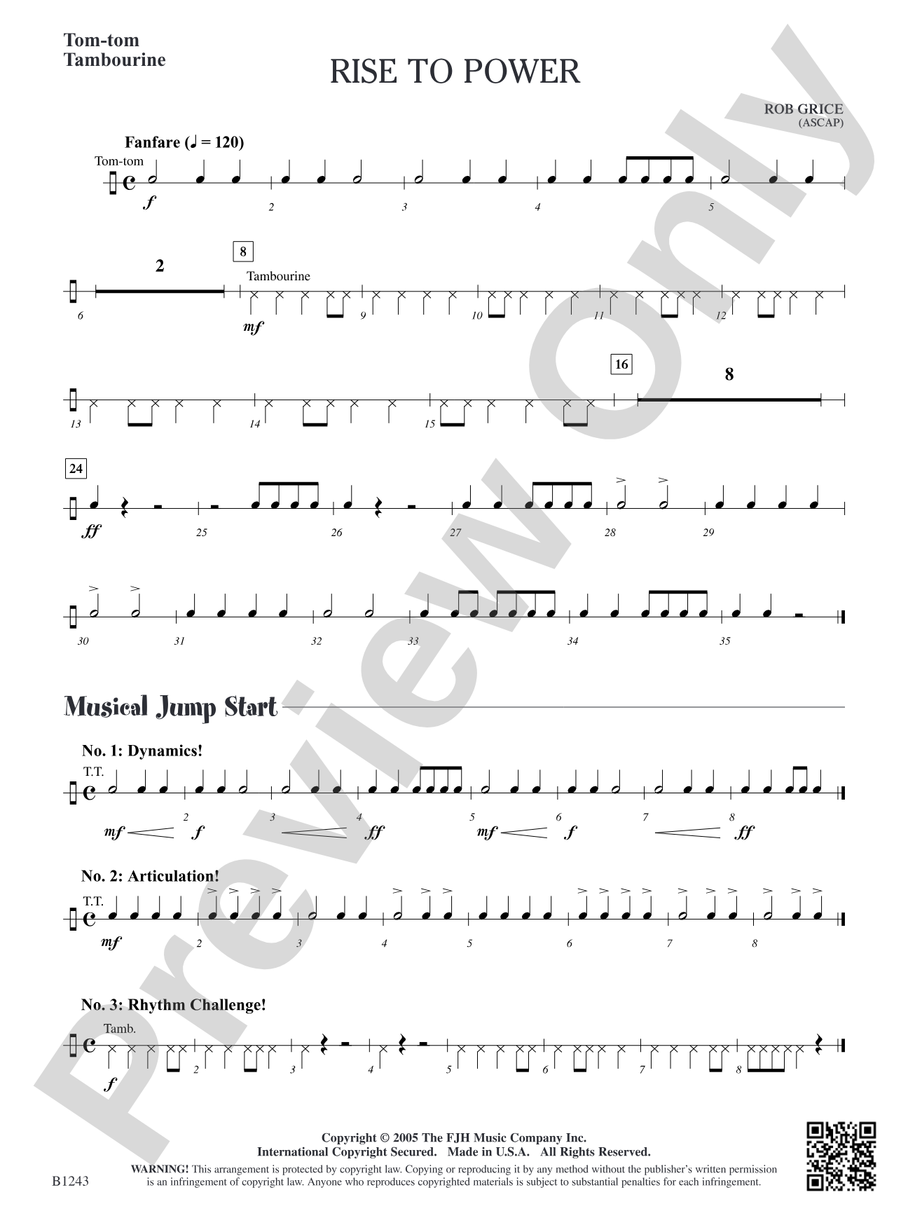Rise to Power: Tom-tom/Tambourine