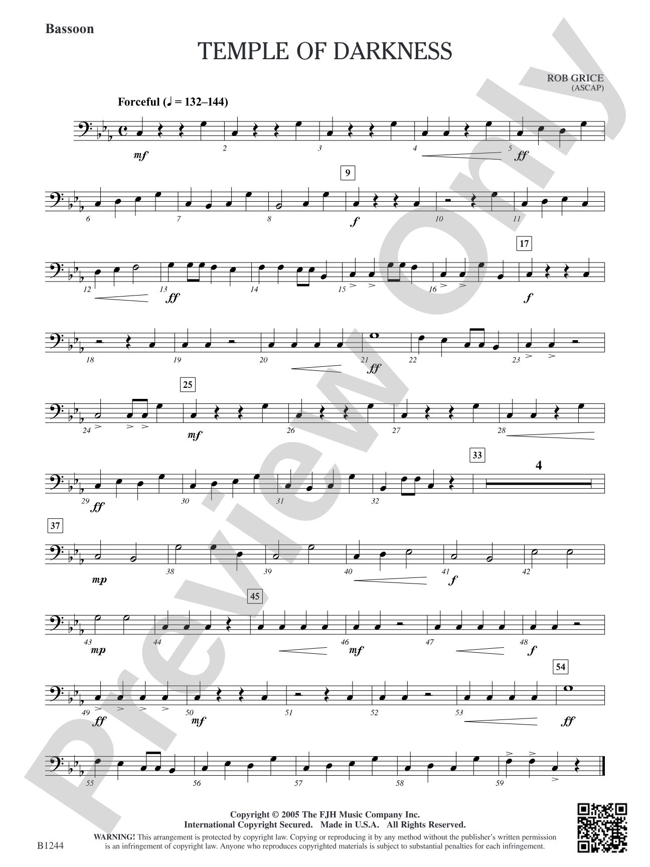 Temple of Darkness: Bassoon
