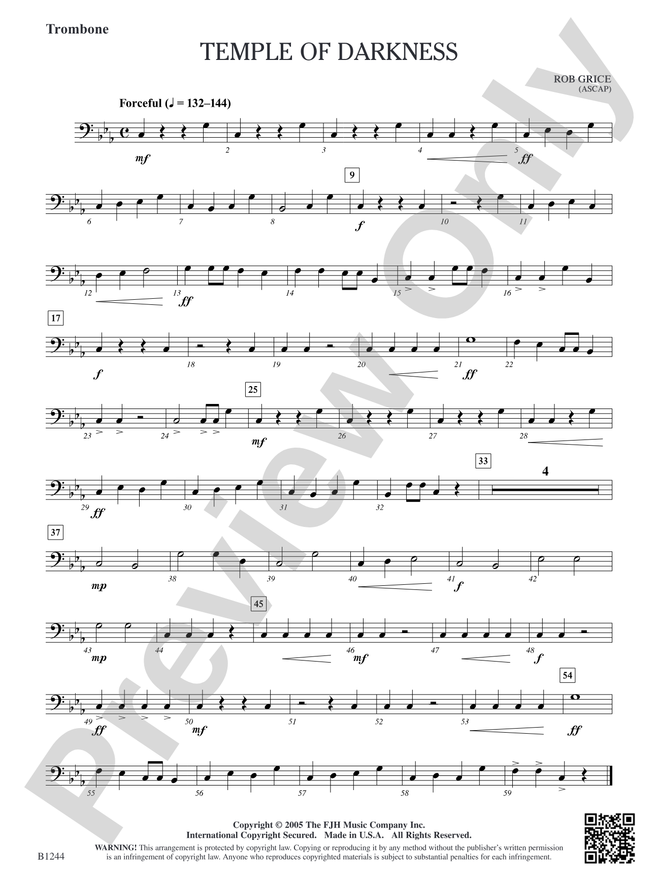 Temple of Darkness: Trombone