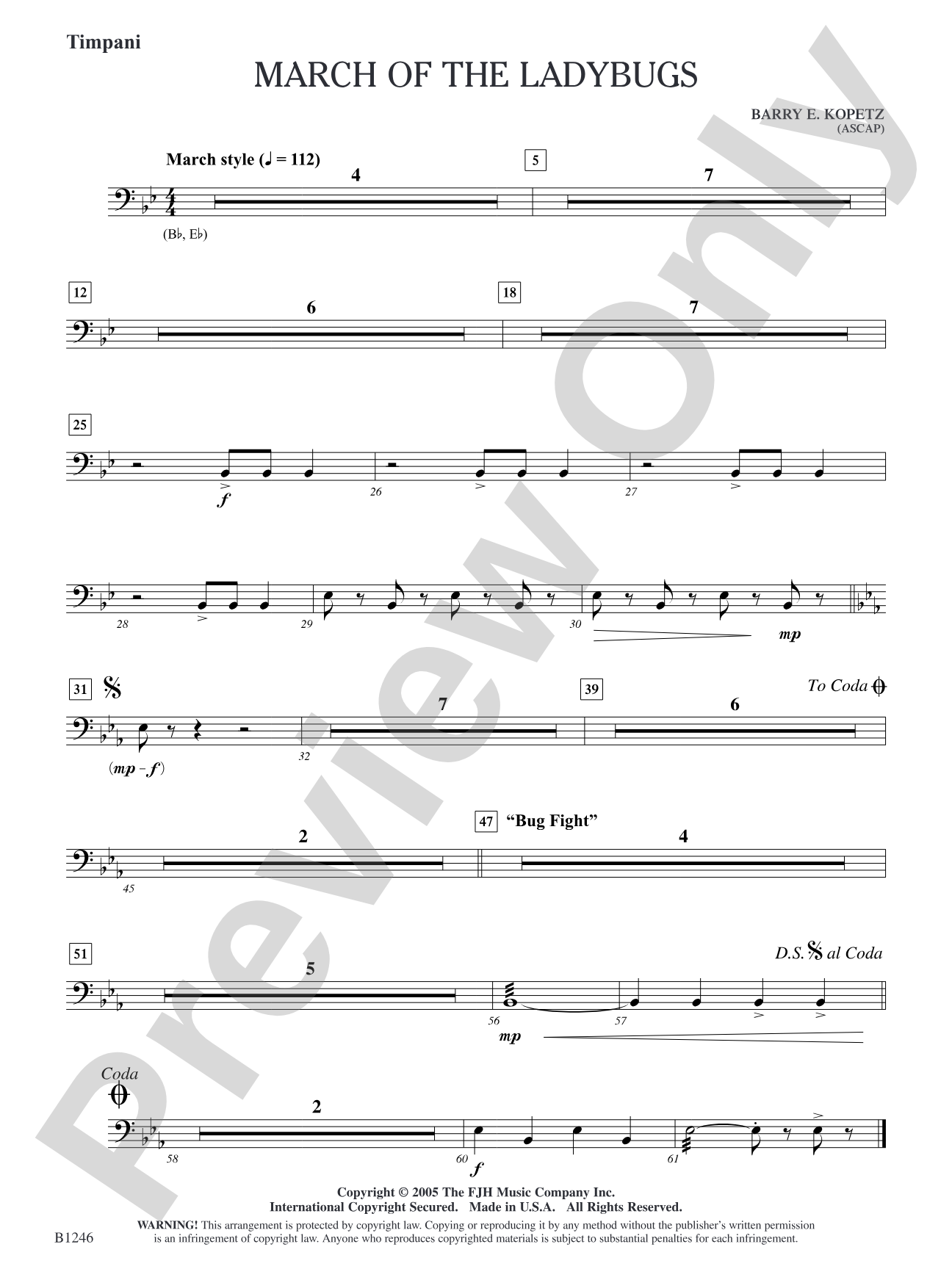 March of the Ladybugs: Timpani