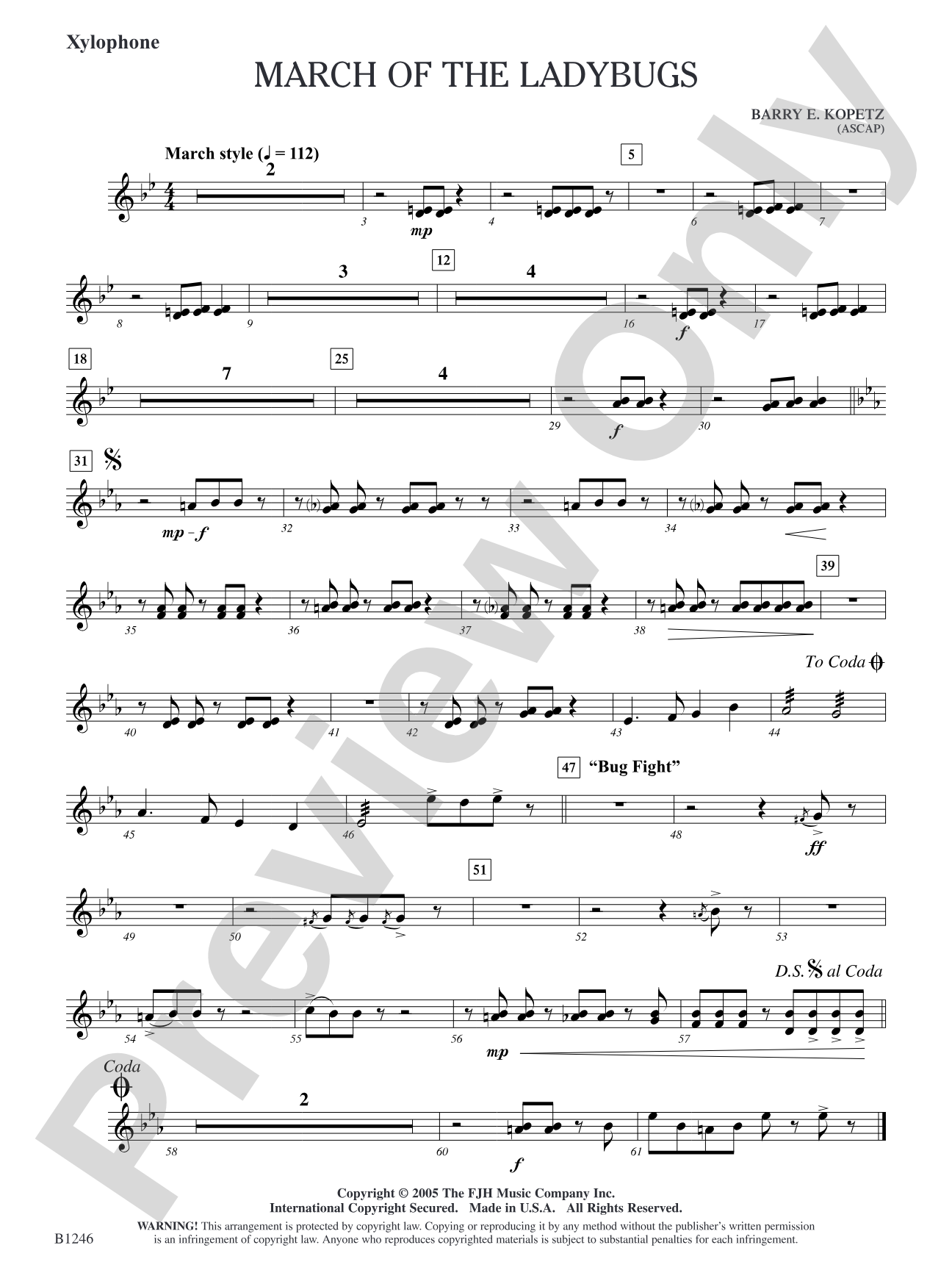 March of the Ladybugs: Xylophone