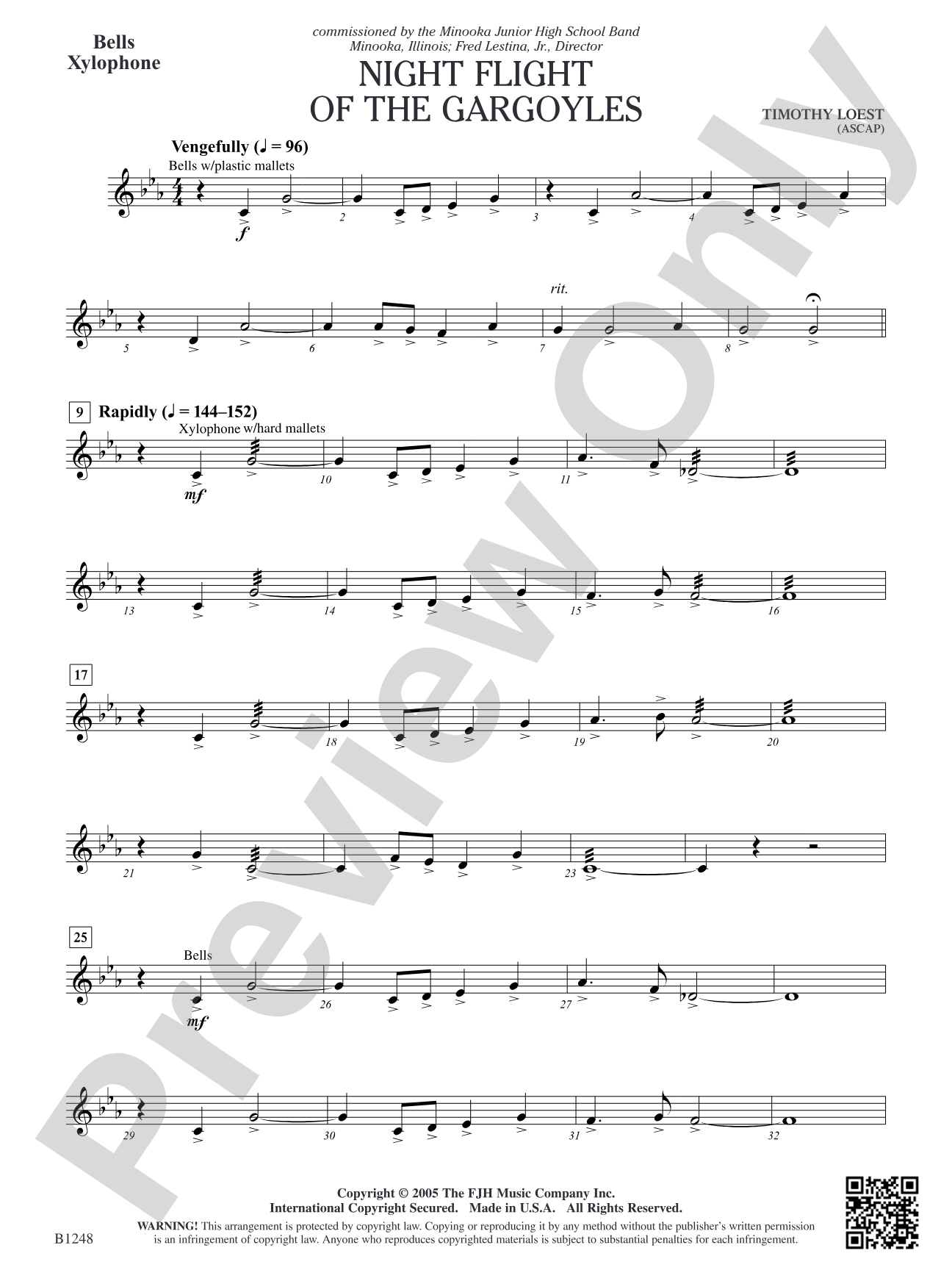 Night Flight of the Gargoyles: Bells/Xylophone