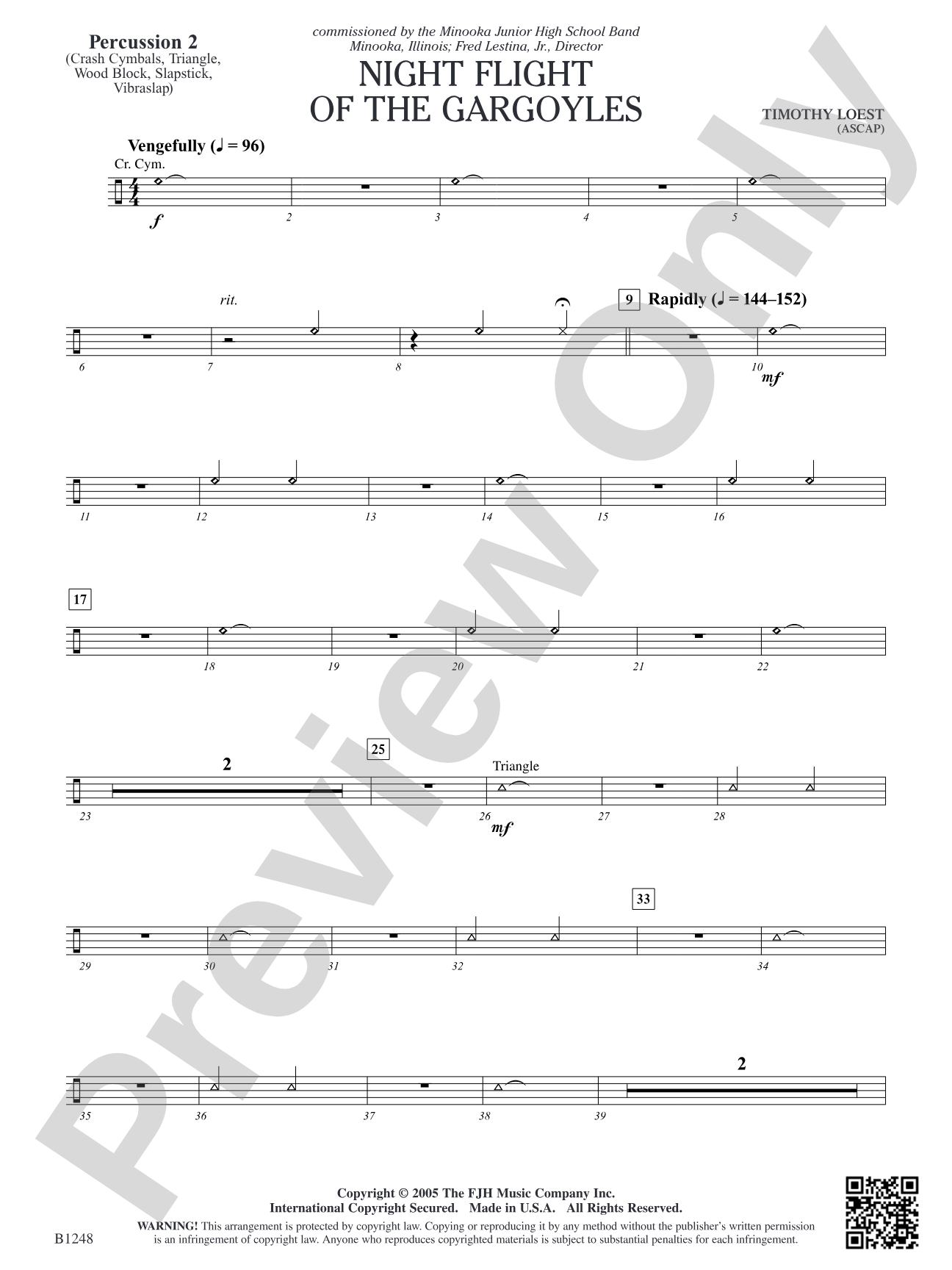 Night Flight of the Gargoyles: Percussion 2