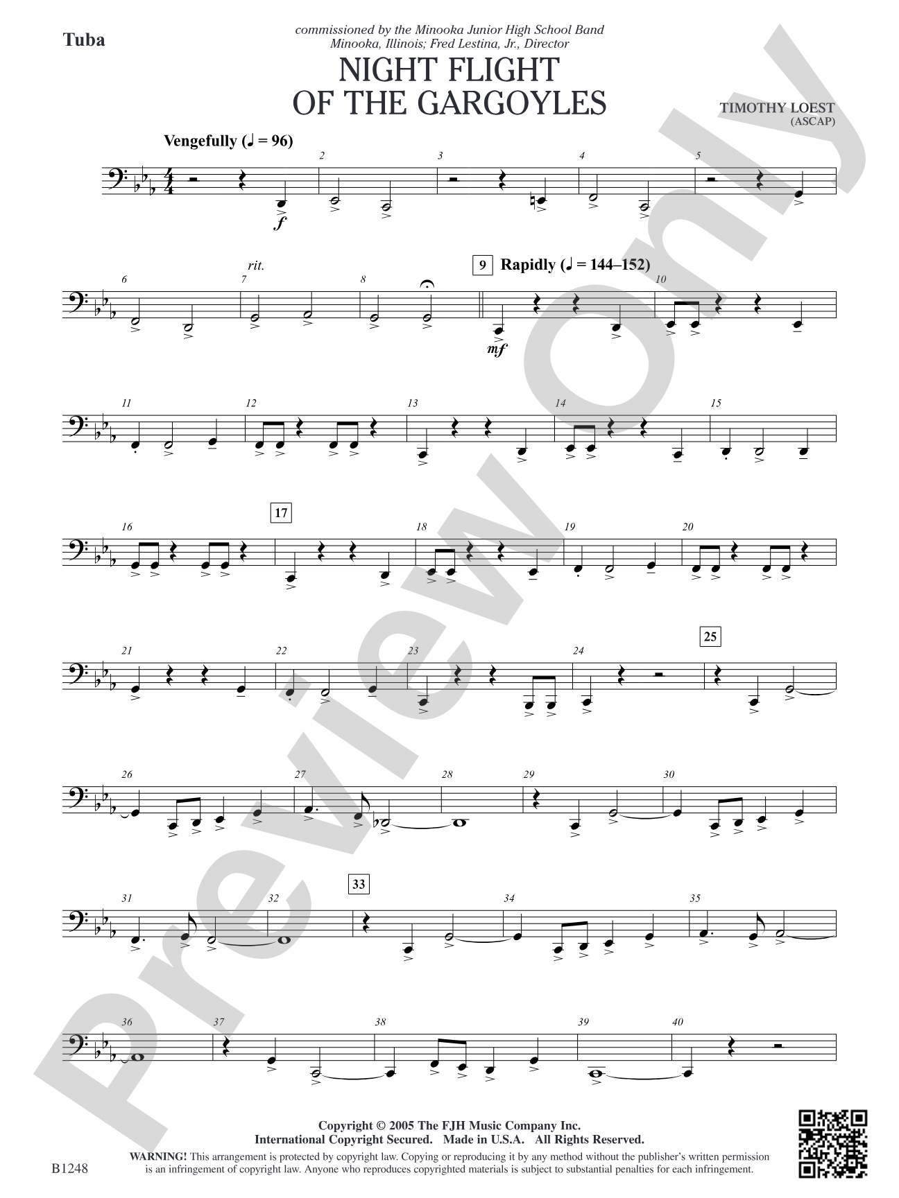 Night Flight of the Gargoyles: Tuba