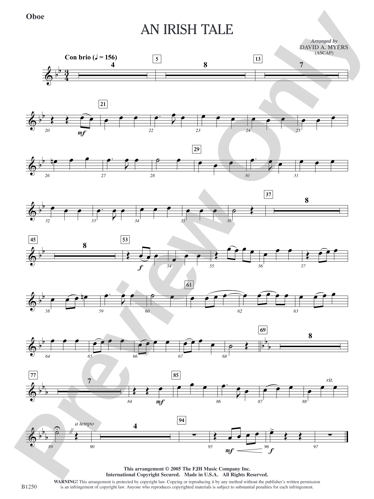 An Irish Tale: Oboe