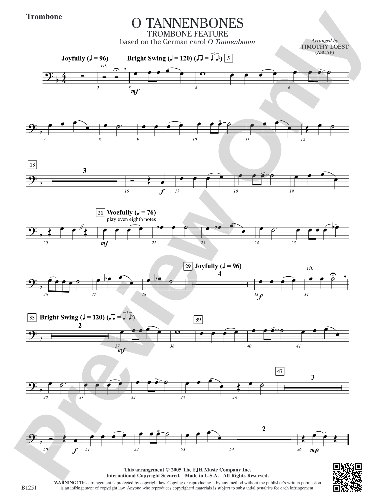 O Tannenbones (Trombone Feature): Trombone