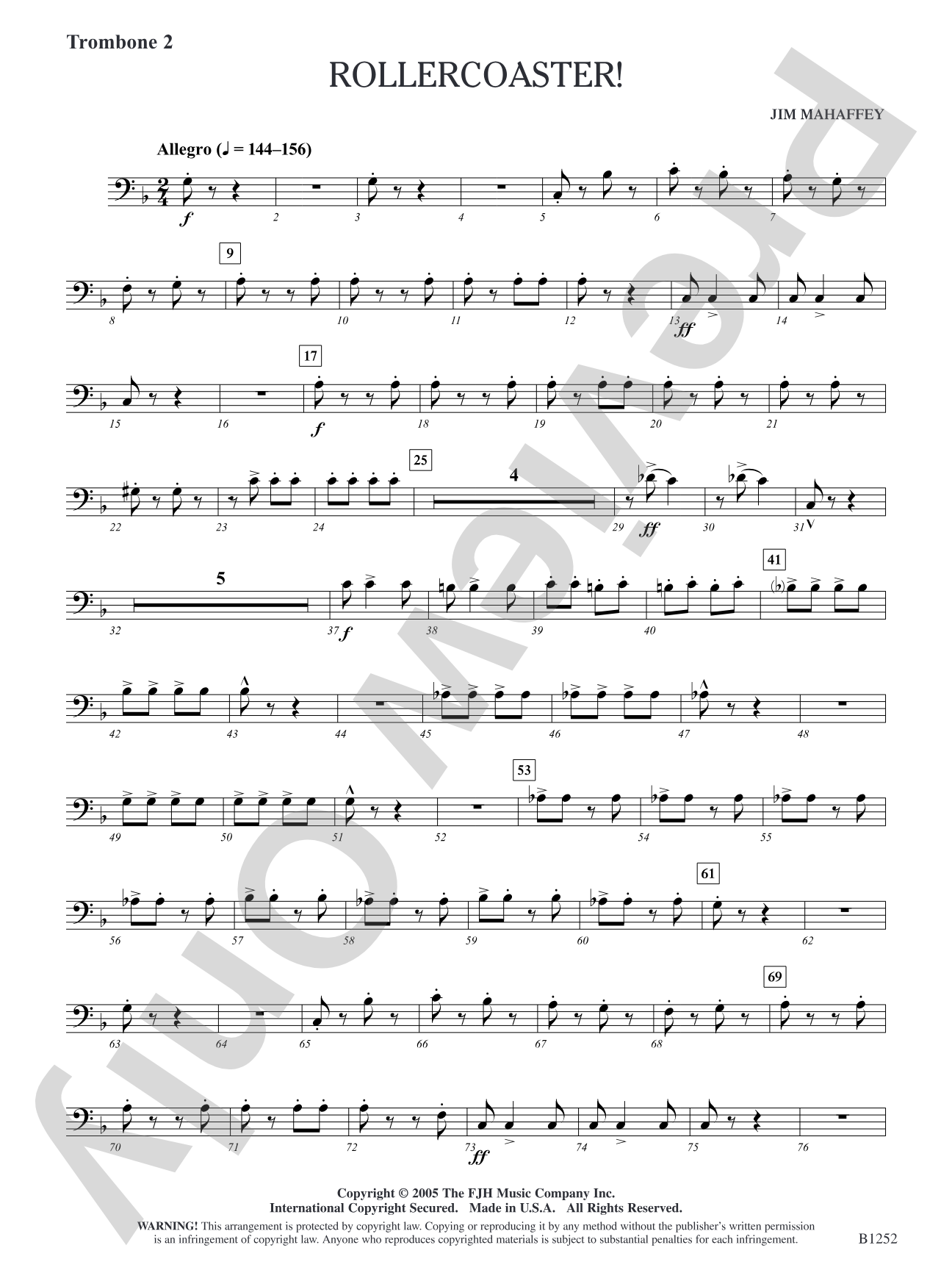 Rollercoaster!: Trombone 2