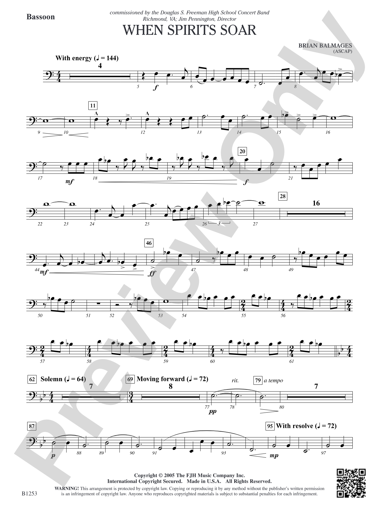 When Spirits Soar: Bassoon
