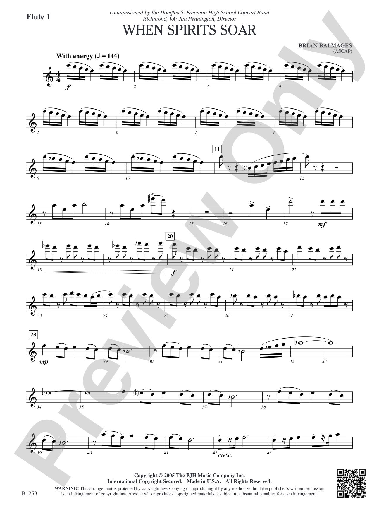 When Spirits Soar: Flute 1