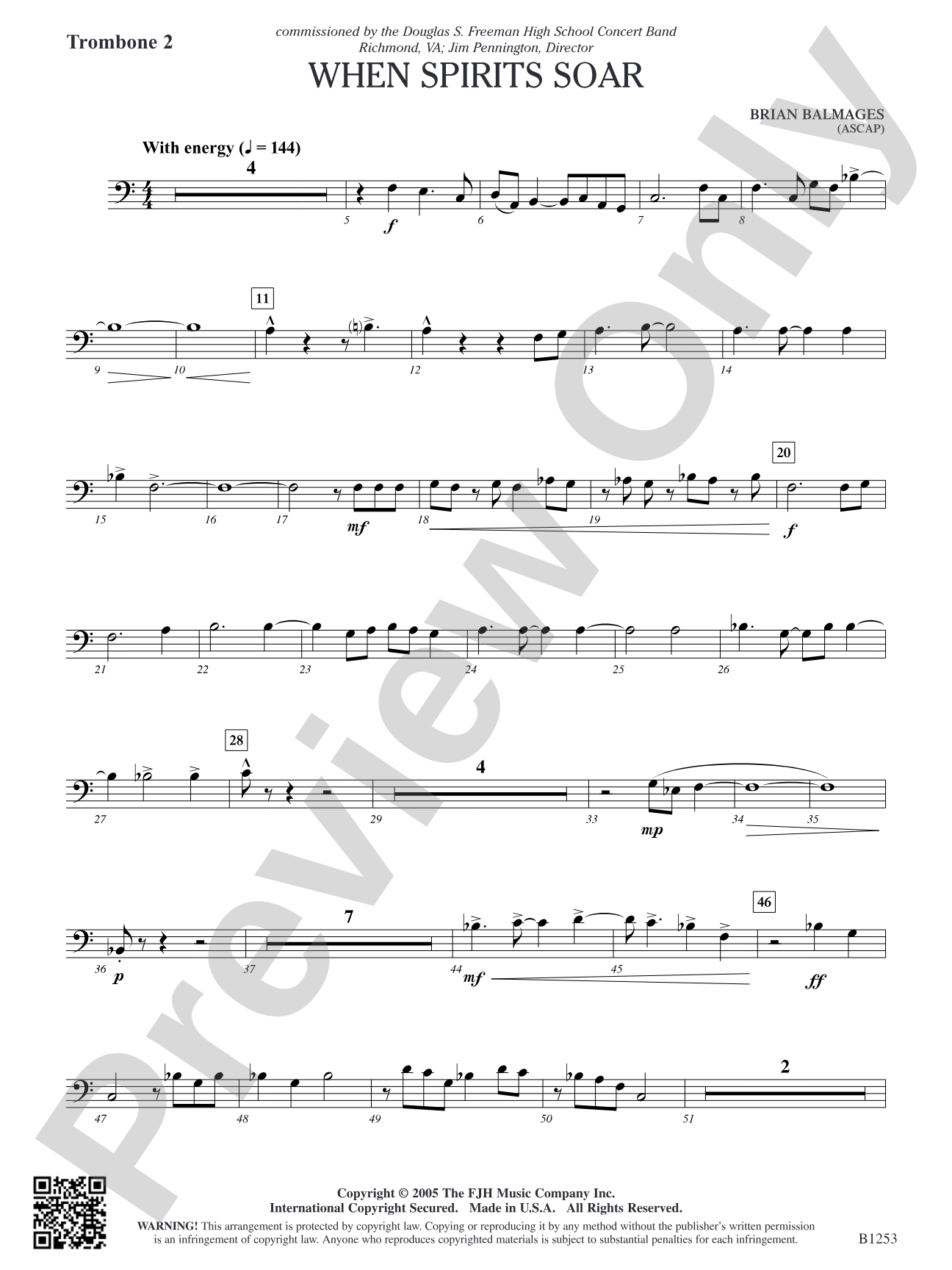 When Spirits Soar: Trombone 2