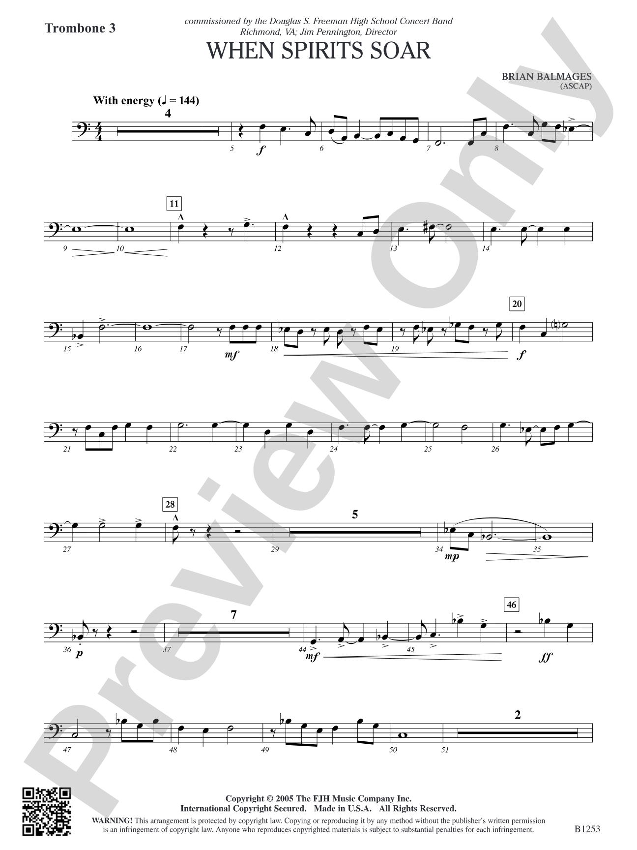 When Spirits Soar: Trombone 3