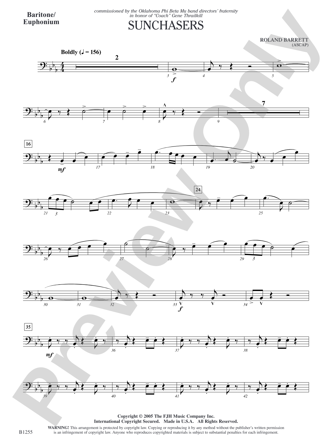 Sunchasers: Baritone/Euphonium