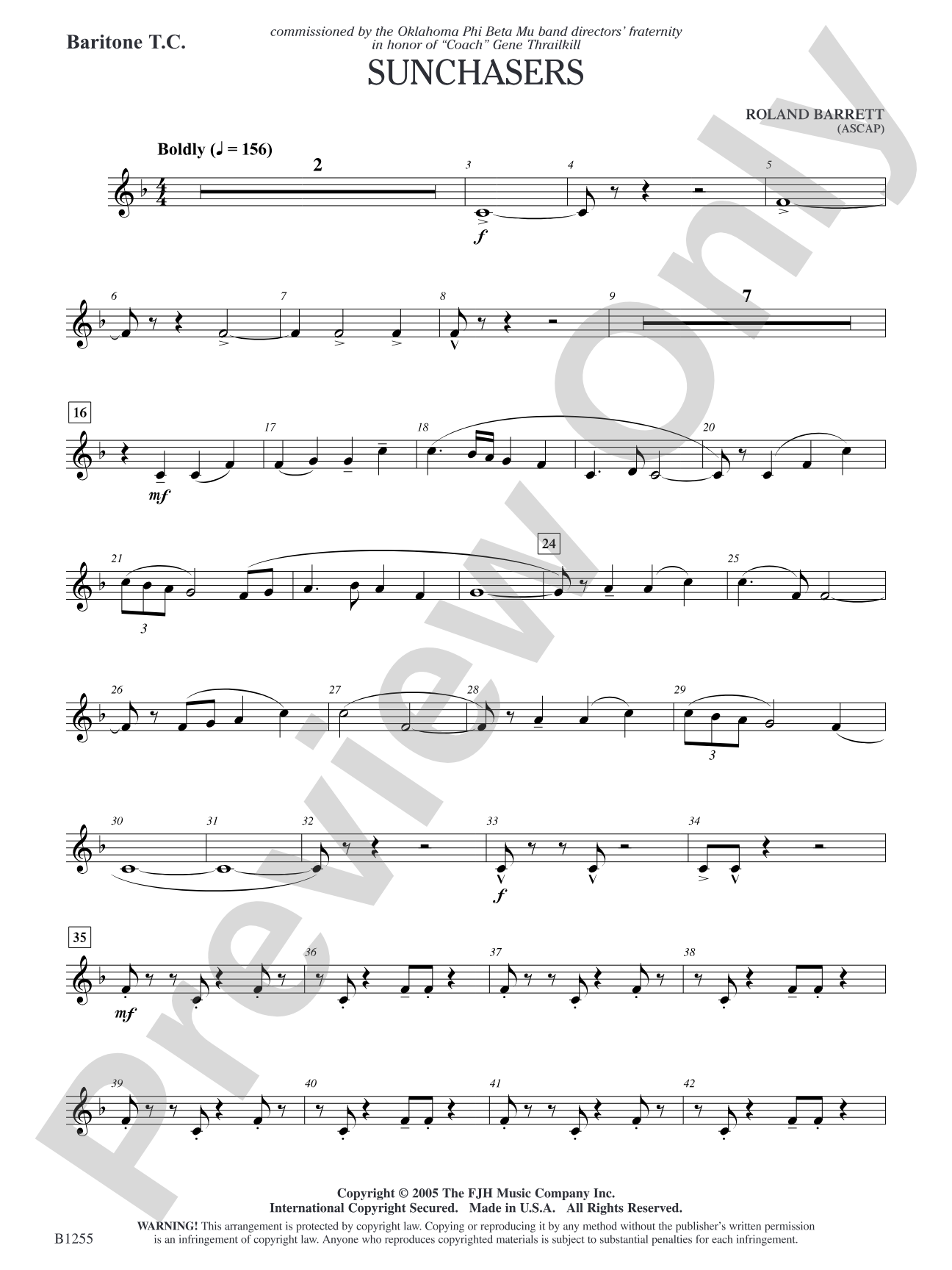 Sunchasers: Baritone T.C.