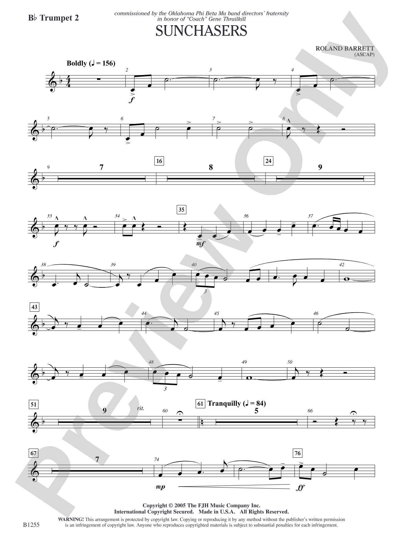Sunchasers: B-flat Trumpet 2